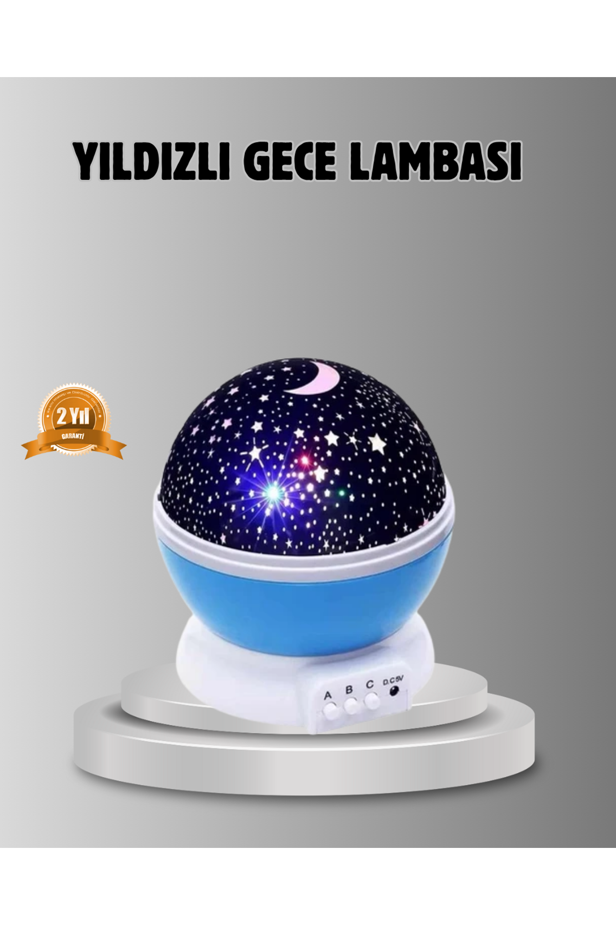 Çocuk Gece Lambası 6 Modlu Renkli LED Enerji Tasarruflu Masal Işığı