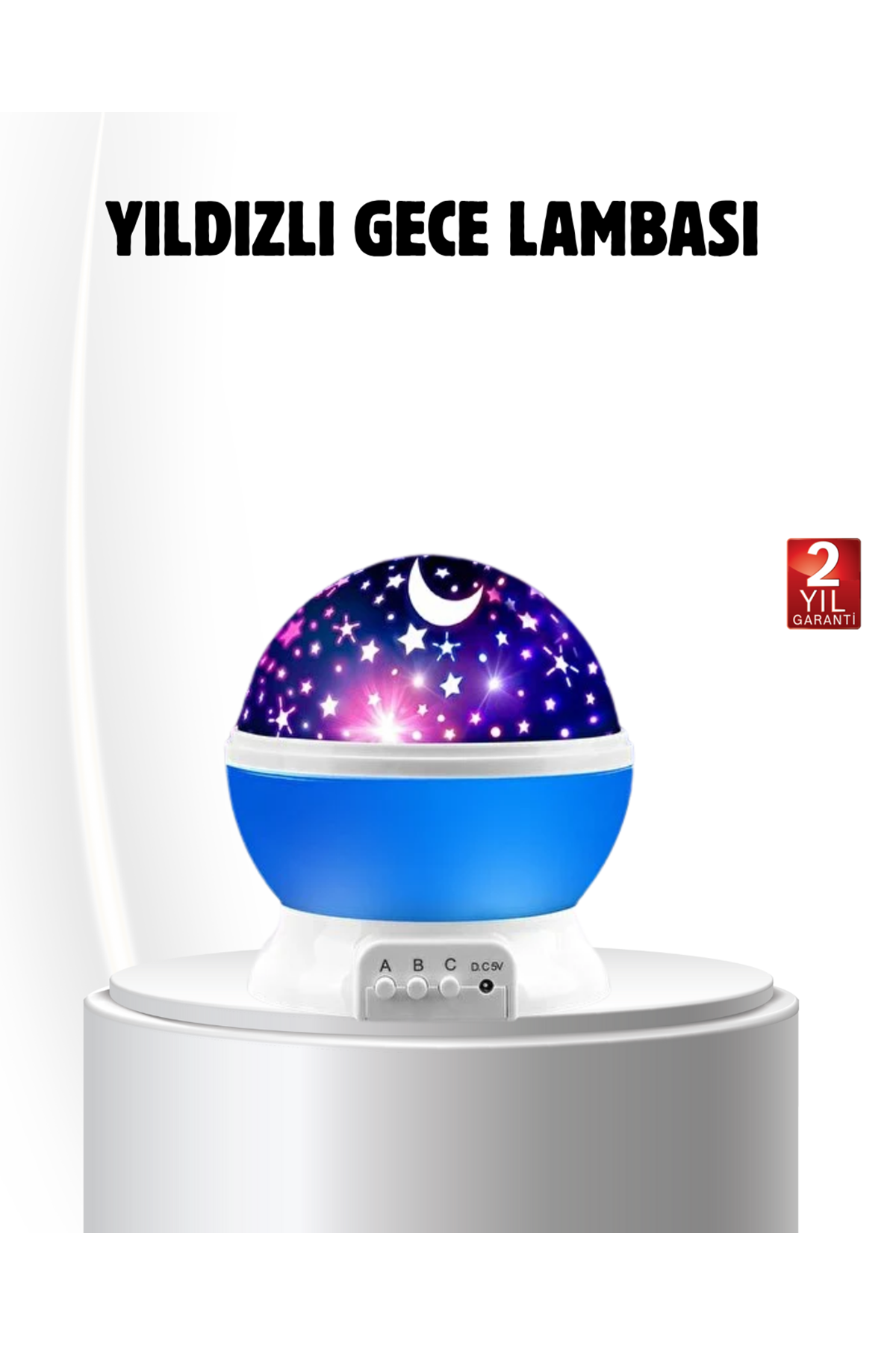 LED Gece Lambası 6 Renk Seçenekli Yumuşak Işıklı Uyku Yardımcı Lamba