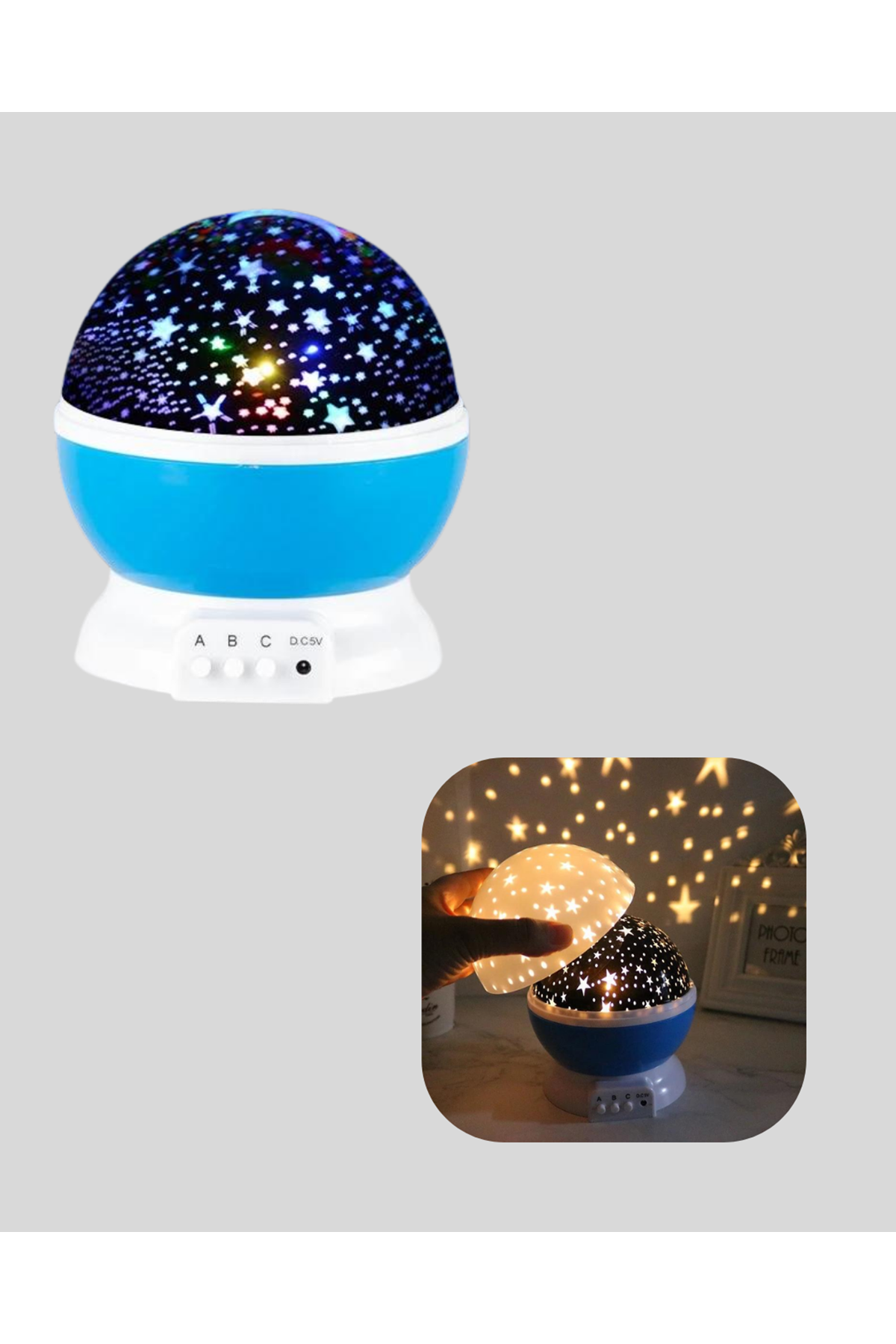 LED Gece Lambası 6 Renk Seçenekli Yumuşak Işıklı Uyku Yardımcı Lamba