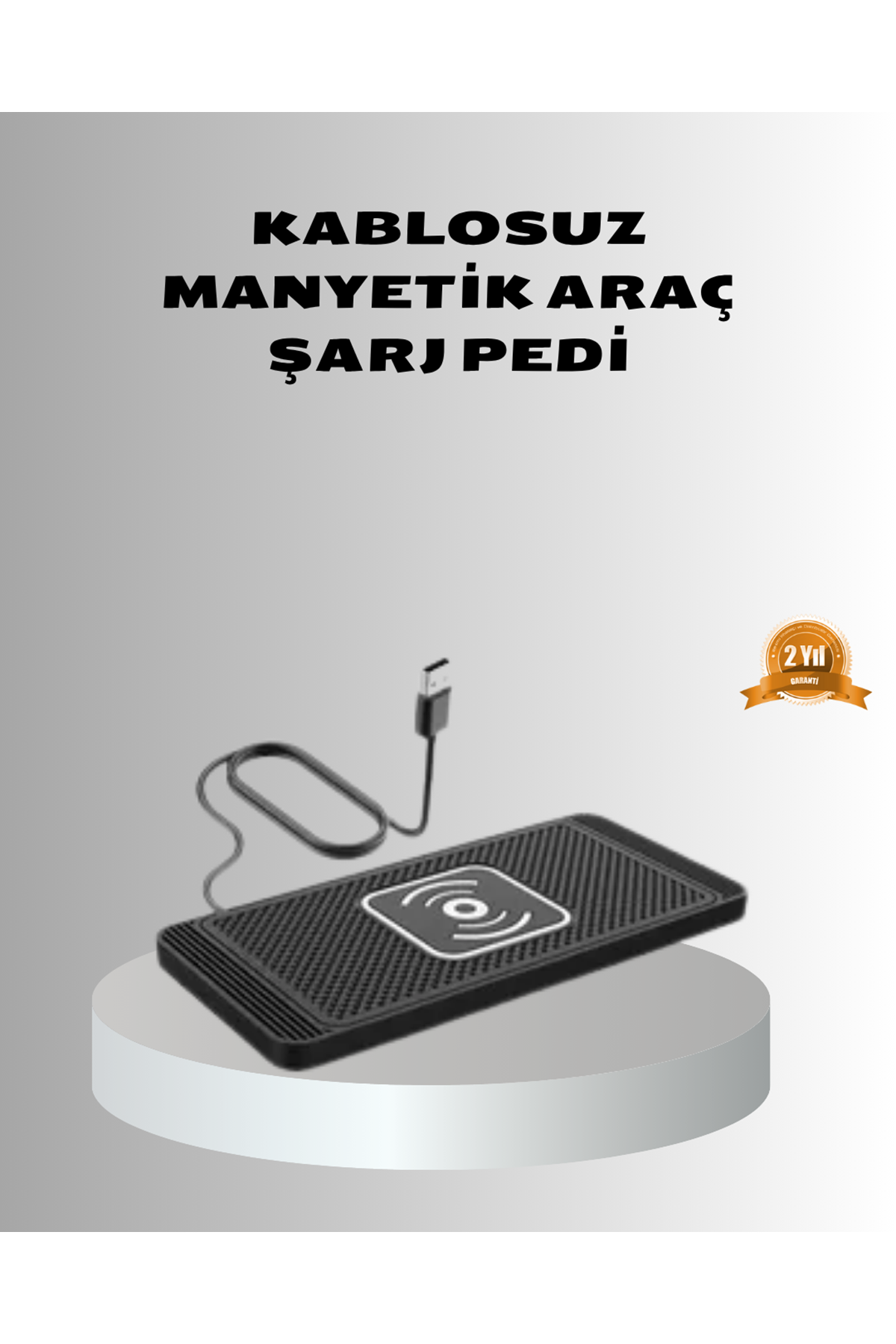 Manyetik Şarj Pedi 7.5W 10W 15W Hızlı Şarj Kaymaz Tabanlı