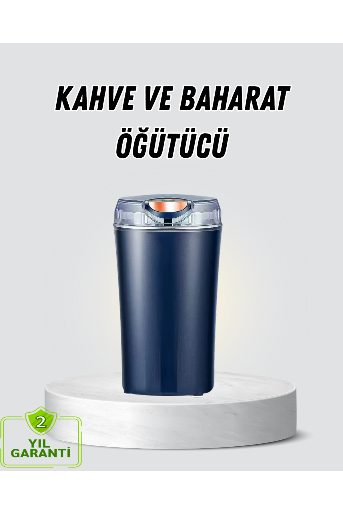 Kahve ve Baharat Öğütücü Otomatik Mekanizmalı Dayanıklı Çelik