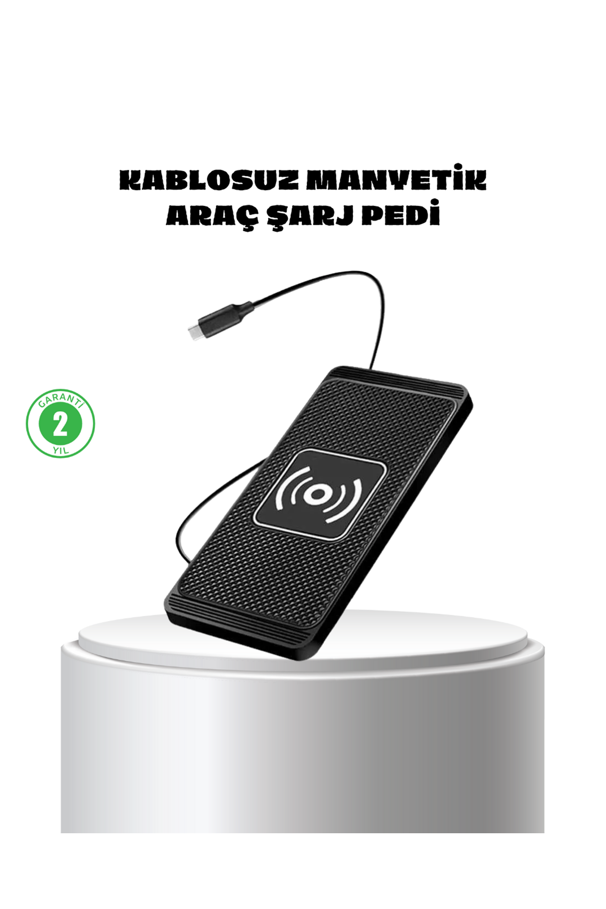 Manyetik Kablosuz Şarj Pedi 15W Hızlı Şarj Kaymaz Silikon Qi Destekli