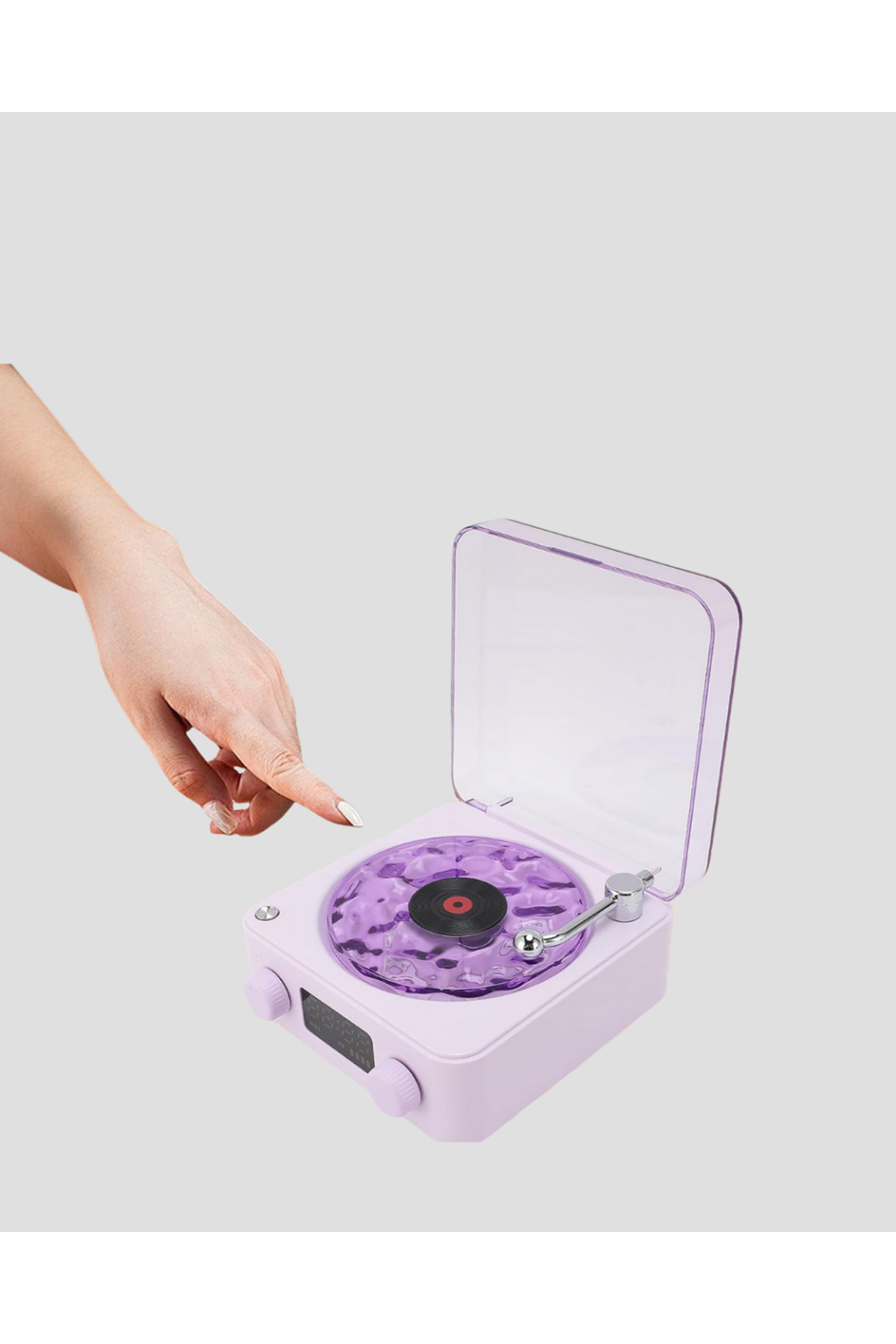 Projektör Işıklı Retro Hoparlör Bluetooth AUX USB Hafıza Kartlı 360° Sesli Şarjlı