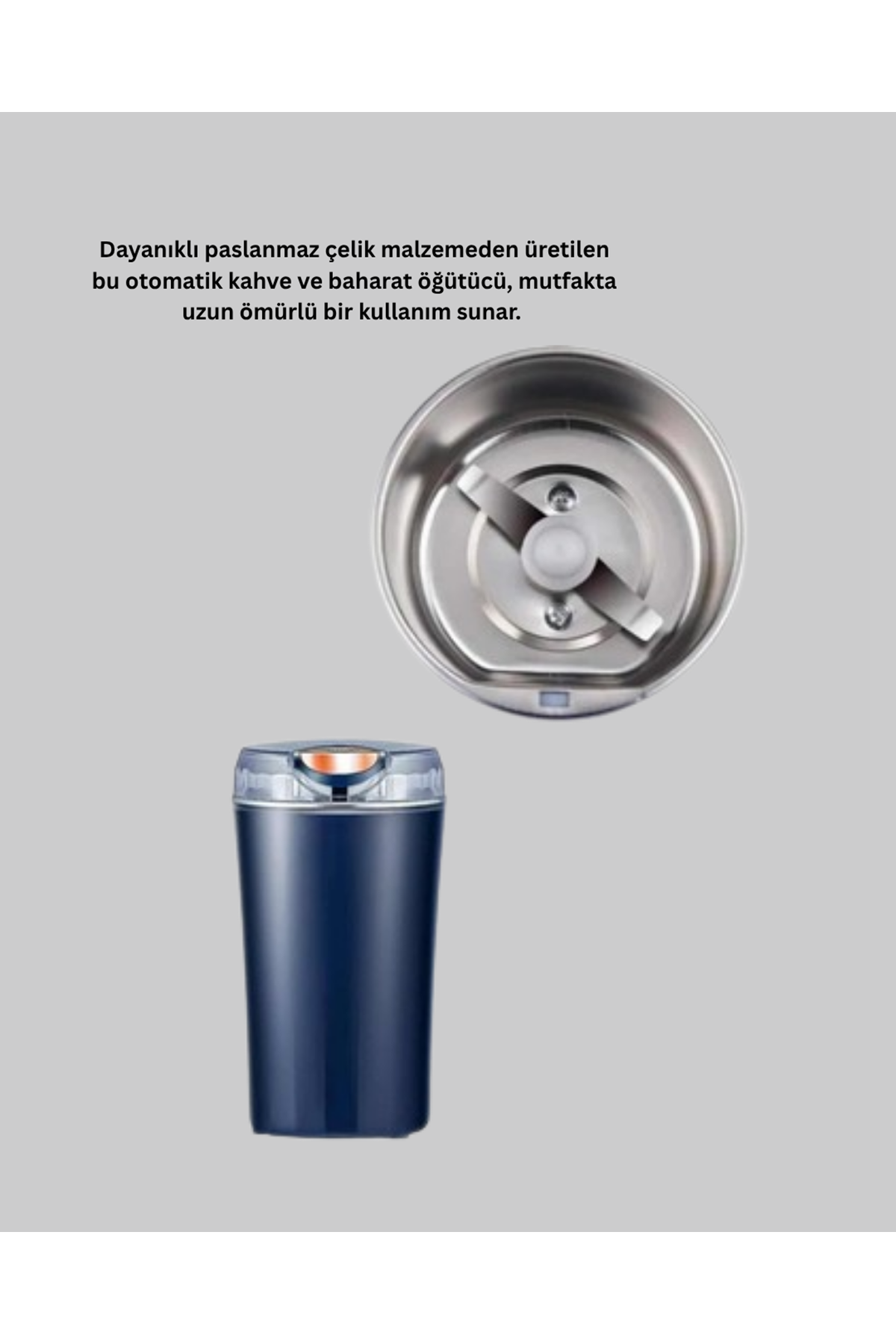 Otomatik Kahve ve Baharat Öğütücü Paslanmaz Çelik Yedek Bıçaklı