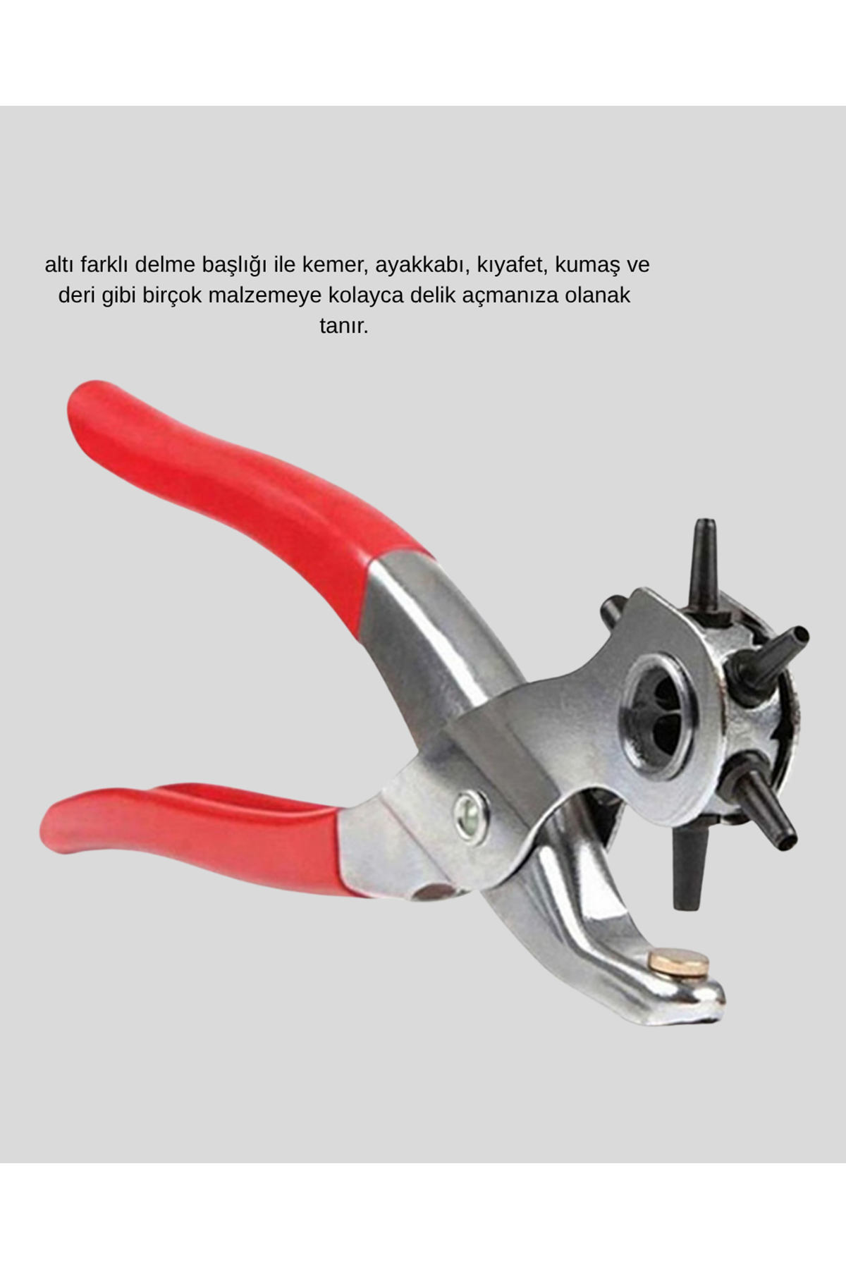 Delme Pensesi 6 Başlıklı Çok Amaçlı Paslanmaz Çelik Ergonomik