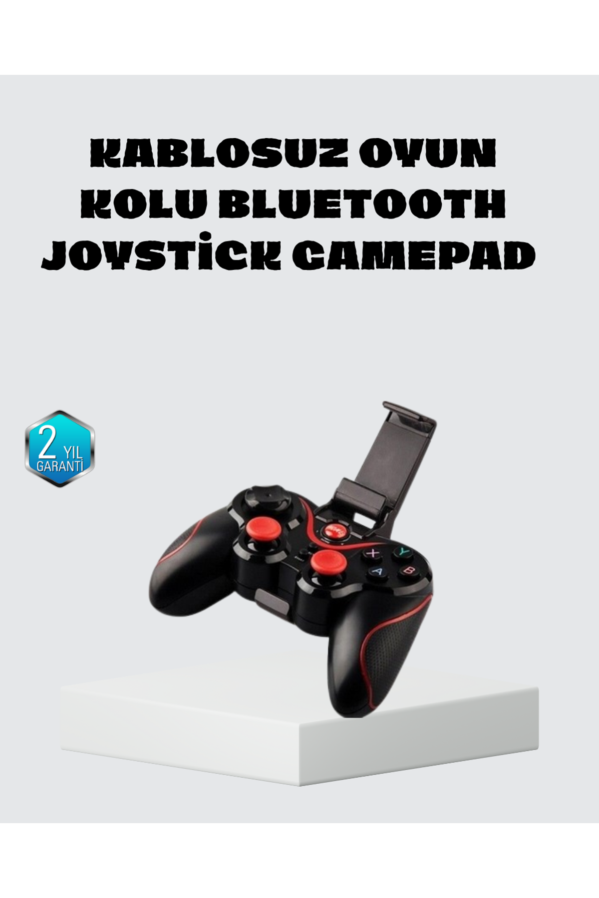Kablosuz Bluetooth Oyun Kolu Mobil TV PC Uyumlu Ergonomik Tasarım