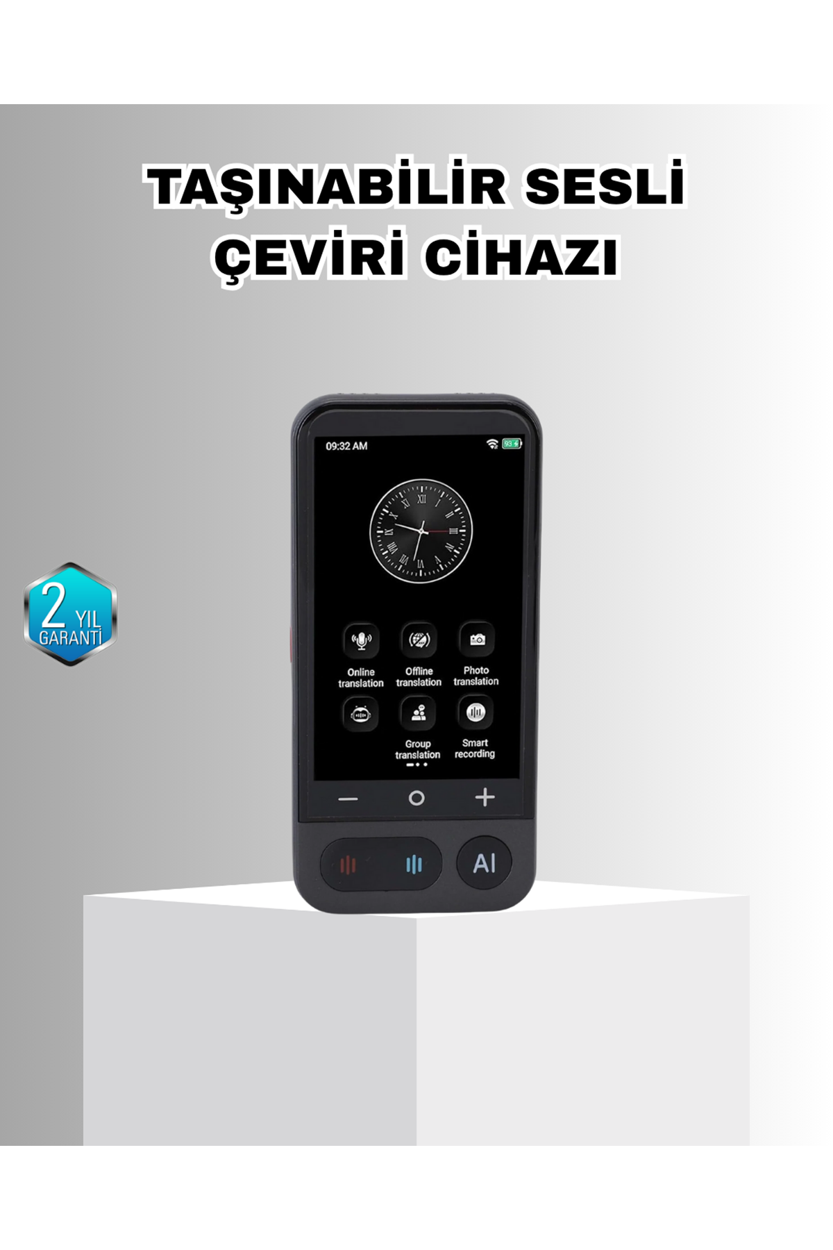Akıllı Taşınabilir Tercüman – 17 Çevrimdışı, 139 Çevrimiçi Dil Desteği