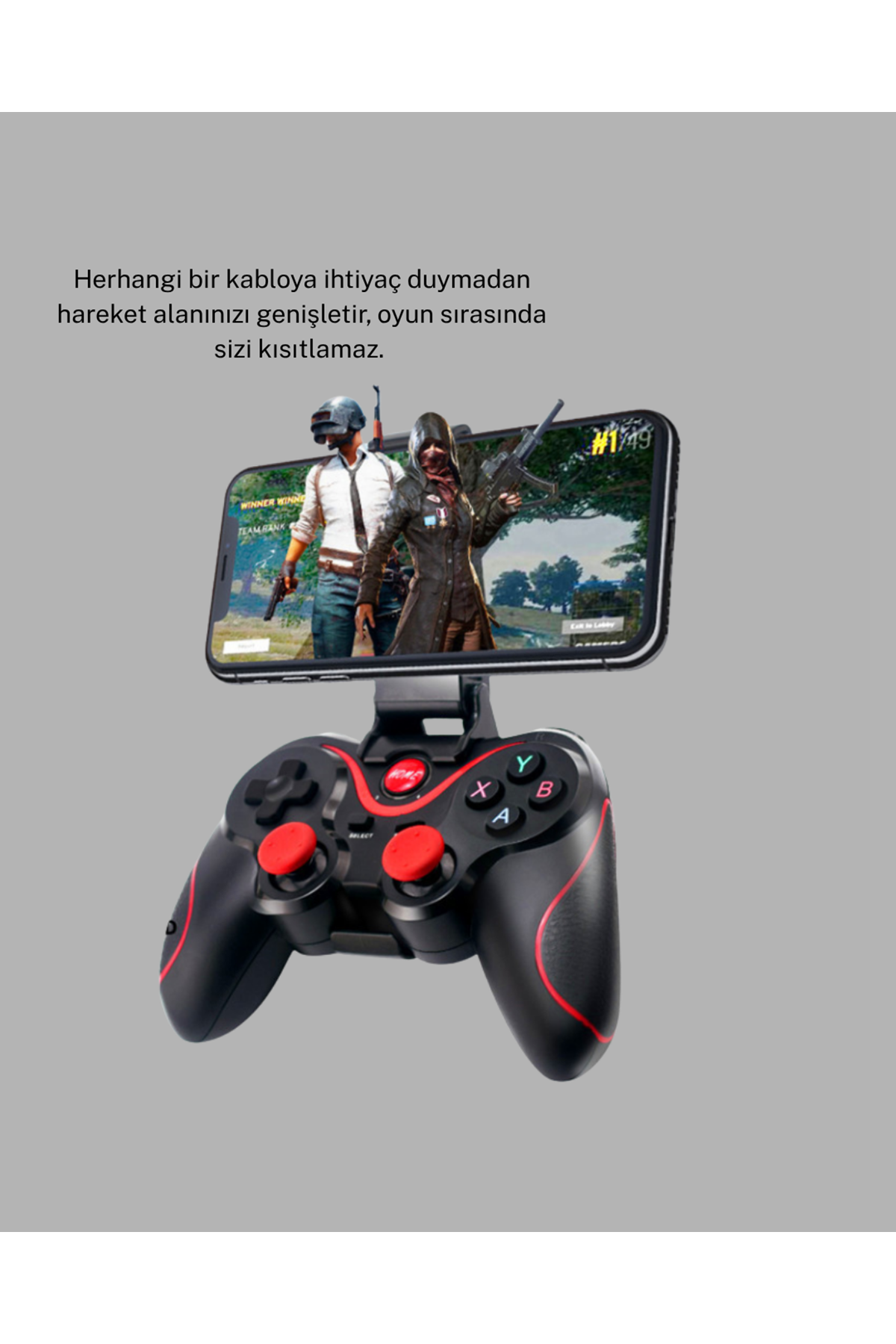 Bluetooth Kablosuz Gamepad TV PC Telefon Uyumluluğu Kolay Bağlantılı