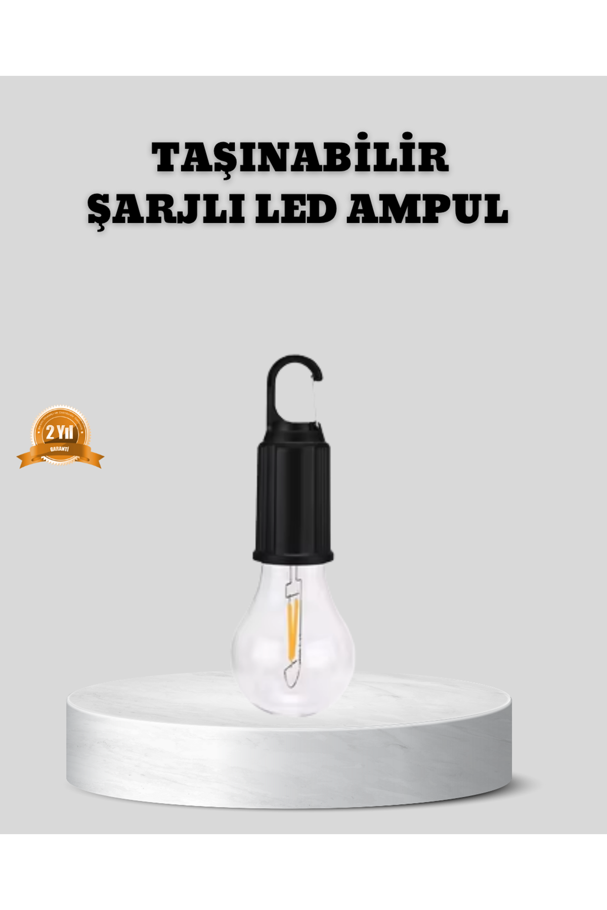 Type-C Şarjlı LED Kamp Lambası – Uzun Ömürlü Pil ve Yüksek Parlaklık