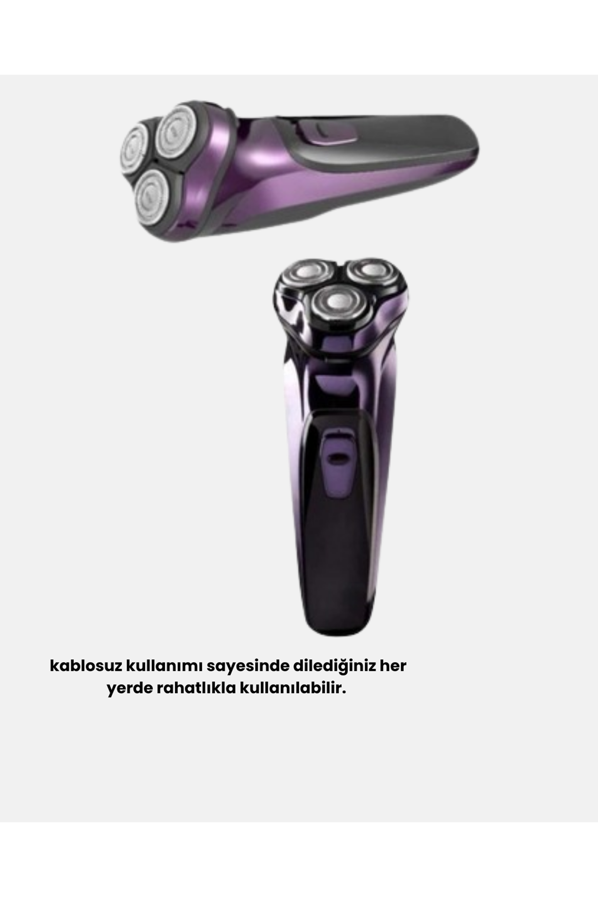 Şarjlı Saç ve Sakal Tıraş Makinesi Kablosuz Kompakt Tasarımlı