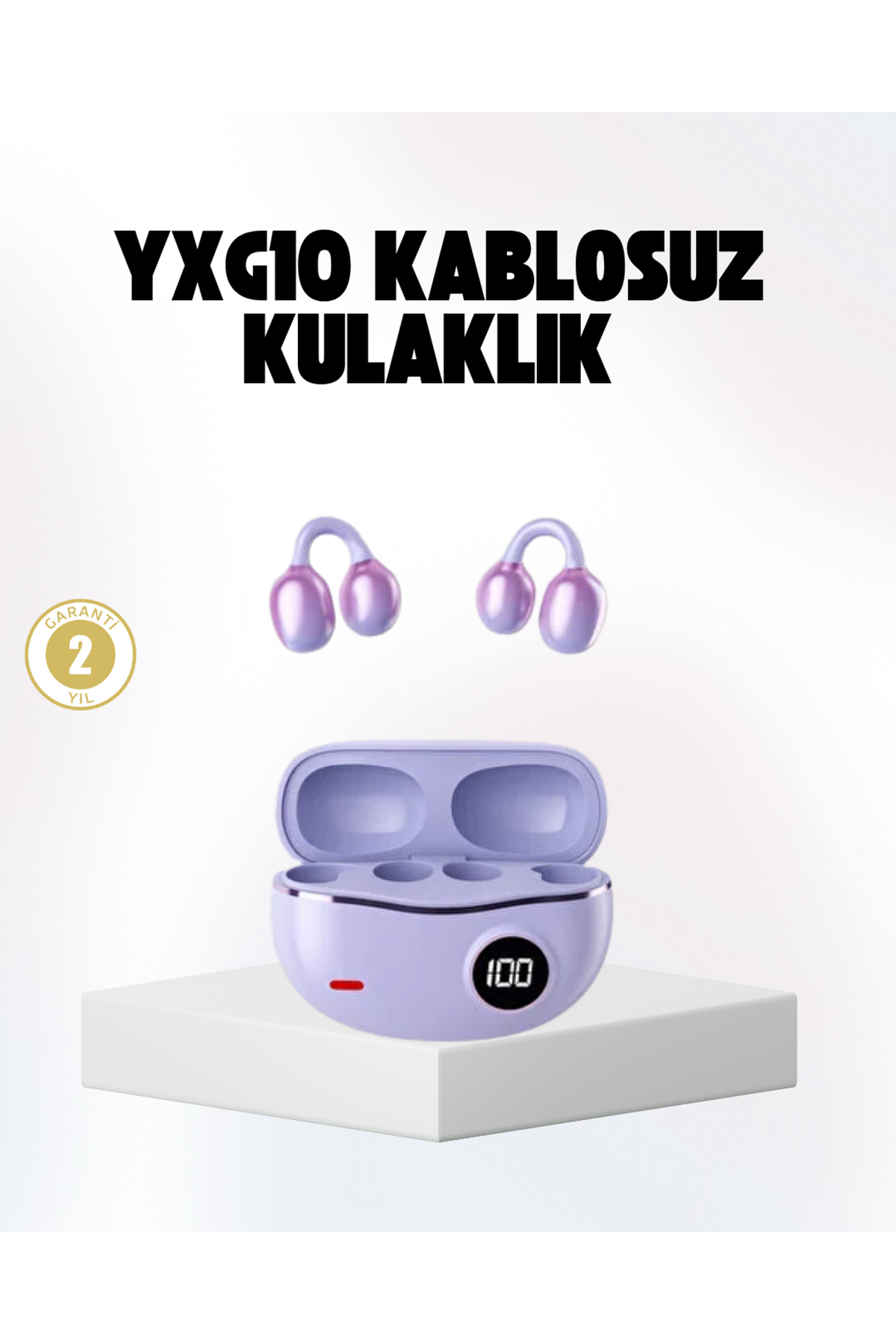 Bluetooth YXG10 Kulak Arkası Tasarım Cilt Dostu Silikon Hafif Yapı