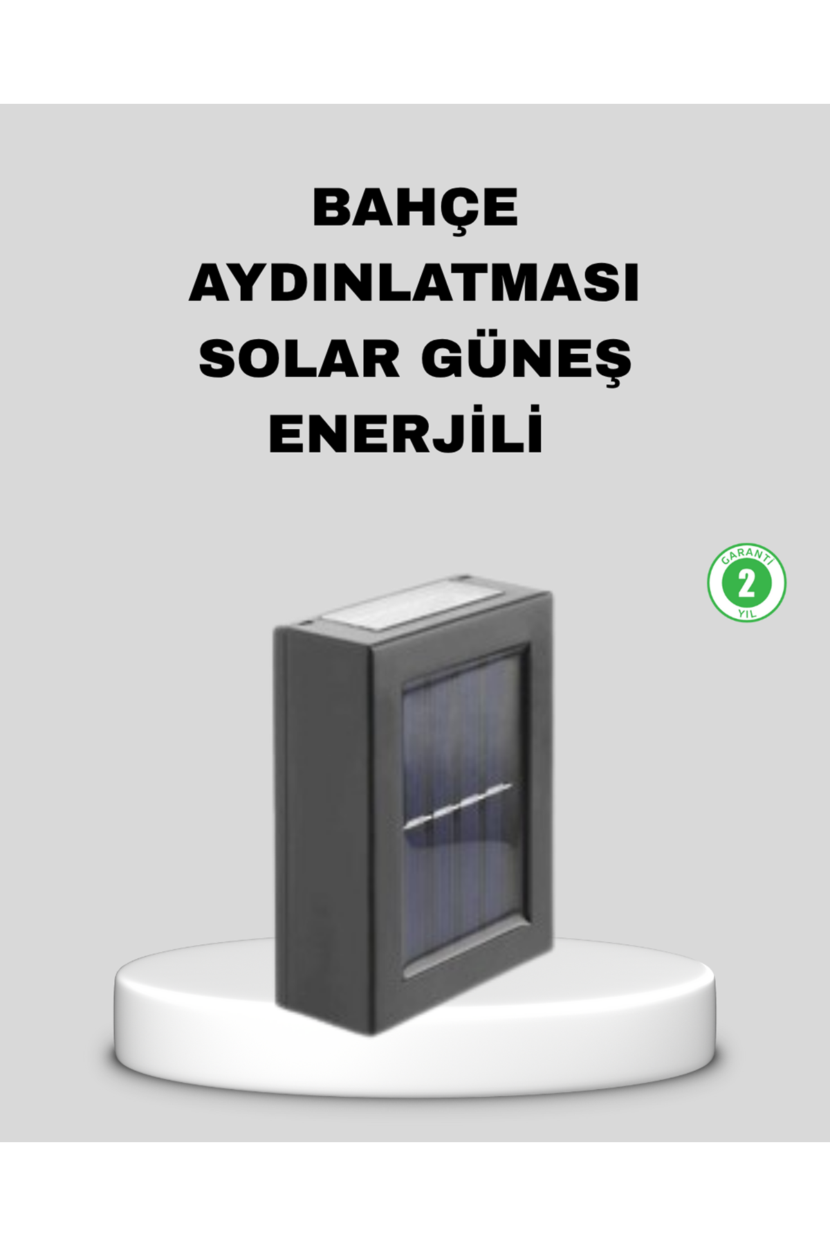 Solar Dış Mekan Aplik Su Geçirmez Dayanıklı LED Aydınlatmalı