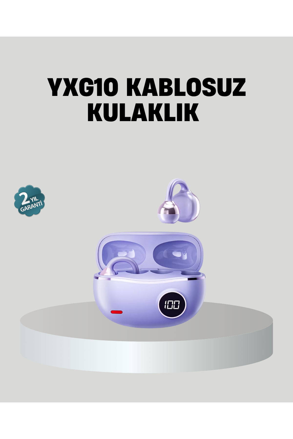 Kulak Arkası Klipsli Bluetooth Kulaklık YXG10 Silikon Malzemeli Ergonomik