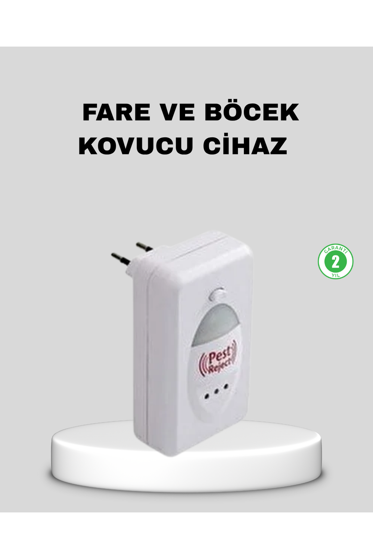 Ultrasonik Haşere Kovucu Cihaz – Sessiz, Kimyasalsız ve Etkili Koruma