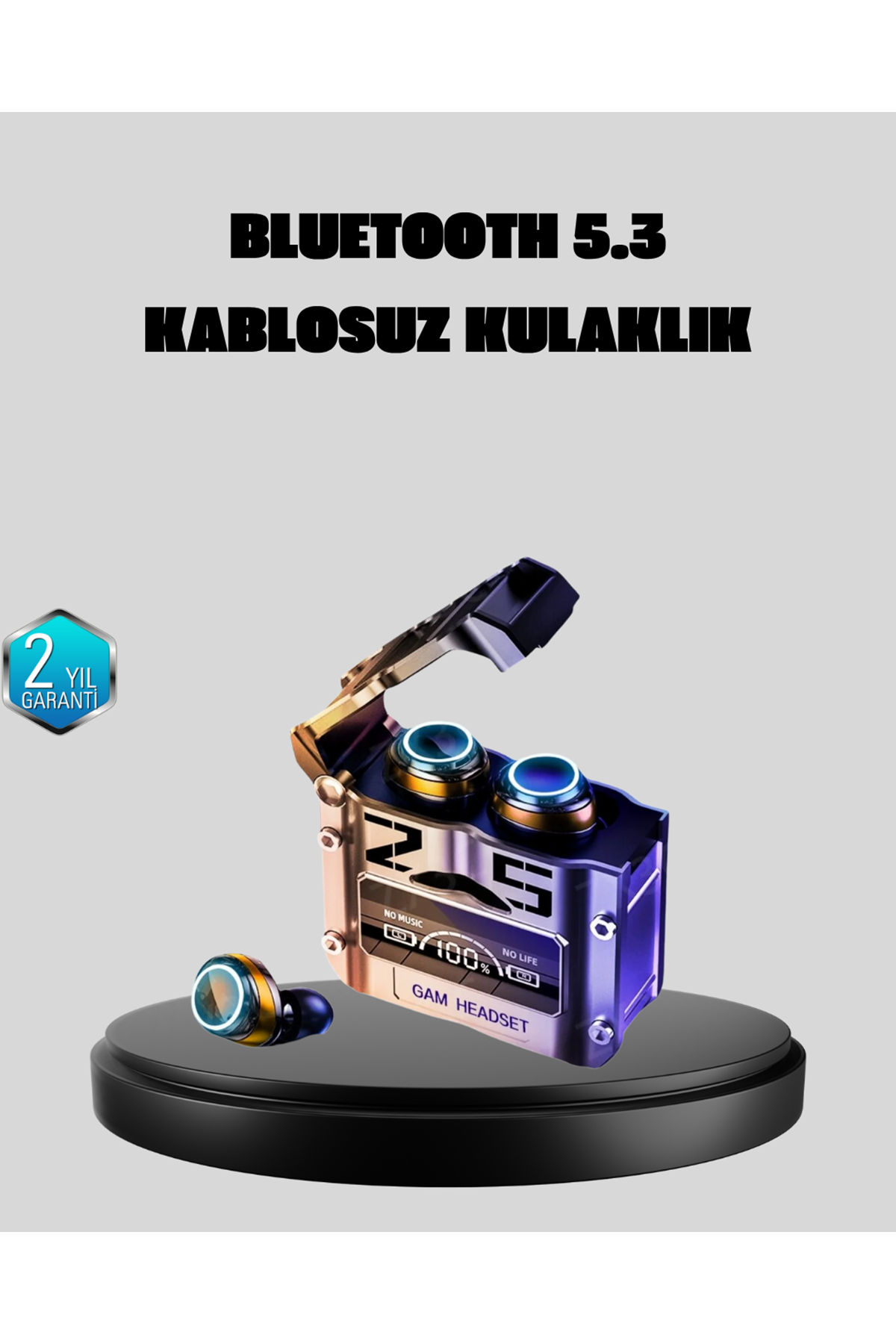 Bluetooth 5.3 Kablosuz Kulaklık – Ultra HD Ses Kalitesi, Gürültü Engelleme