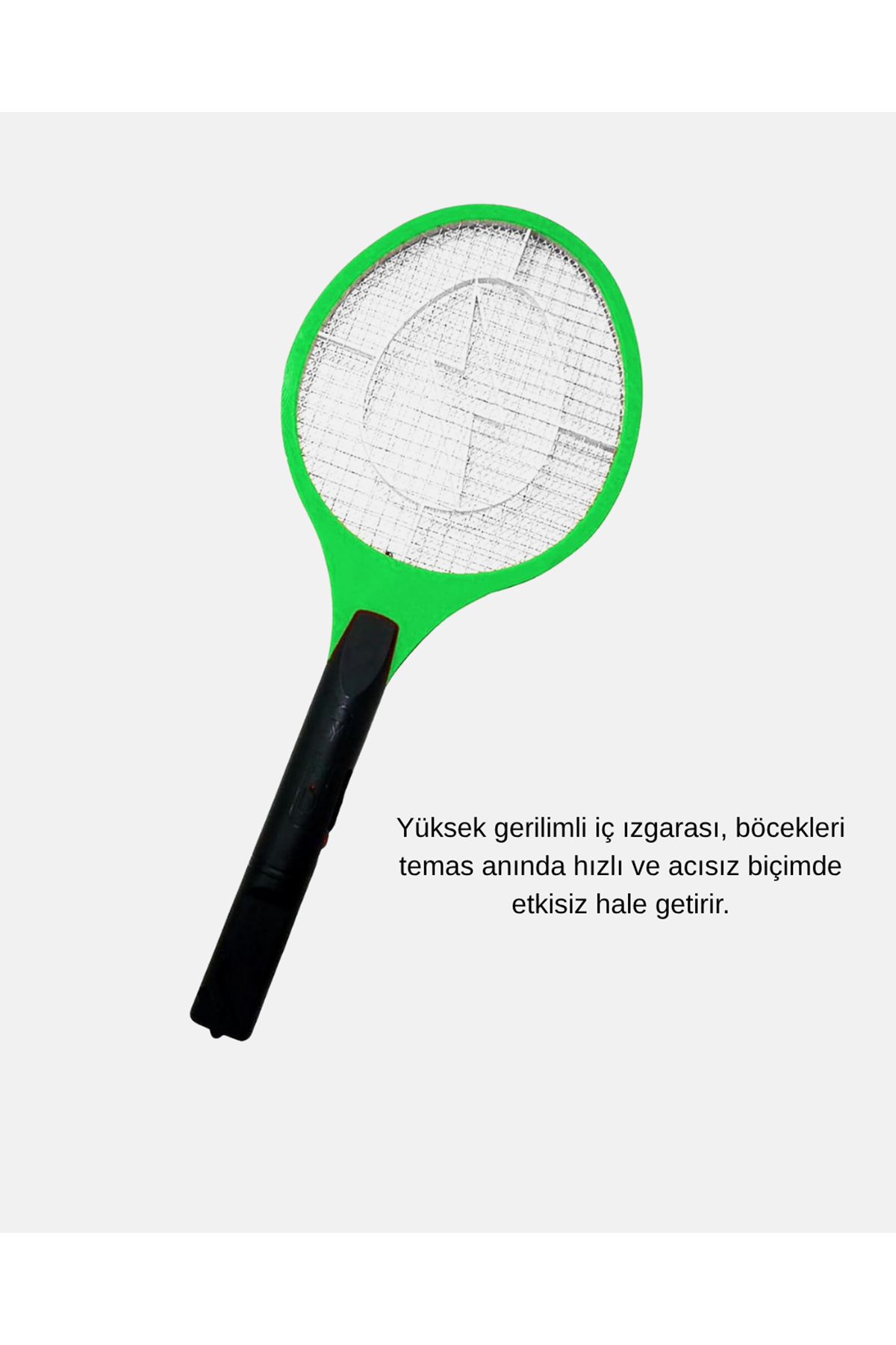 Taşınabilir Elektronik Sineklik – Üç Katmanlı Güvenli Izgara ve Kimyasız Koruma