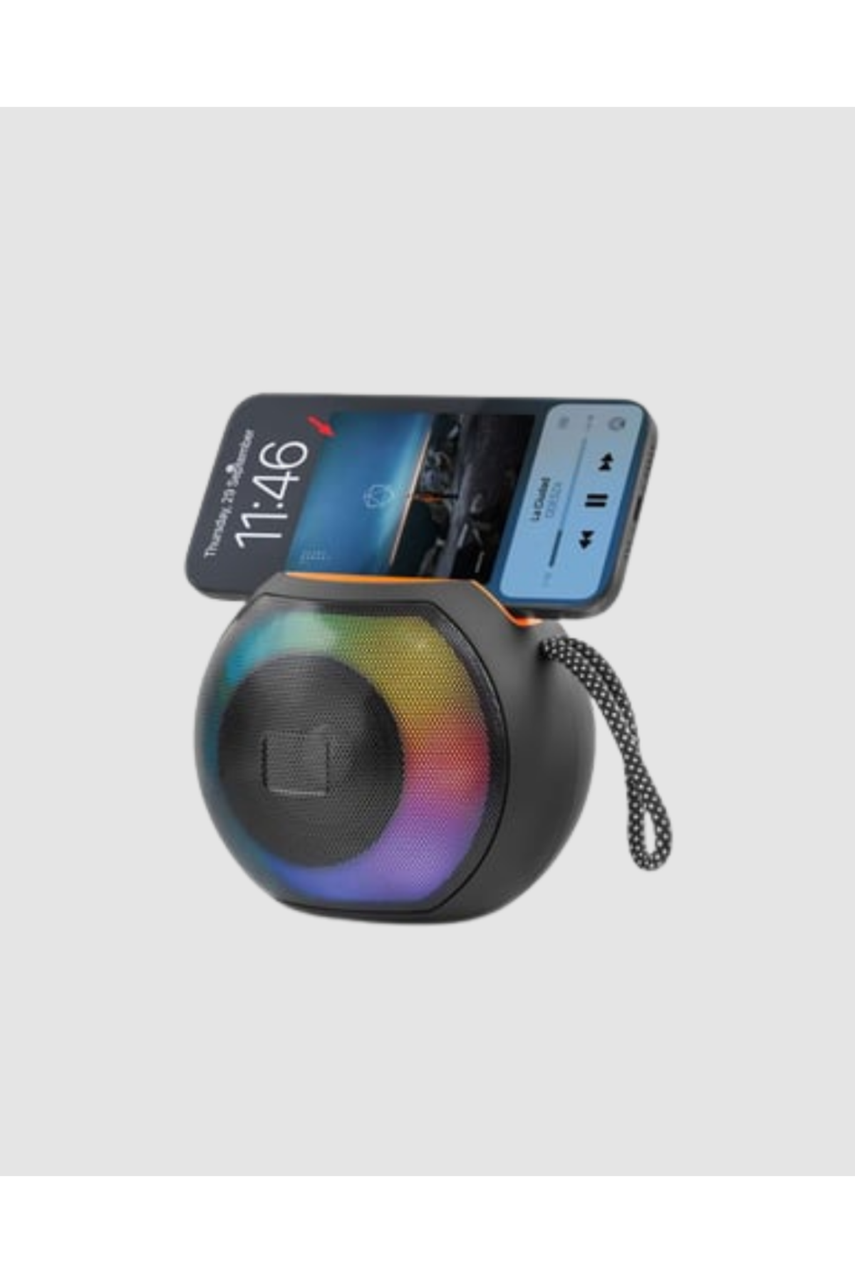 Taşınabilir Bluetooth Hoparlör – RGB Işıklı, Güçlü Bas ve 8 Saat Pil Ömrü