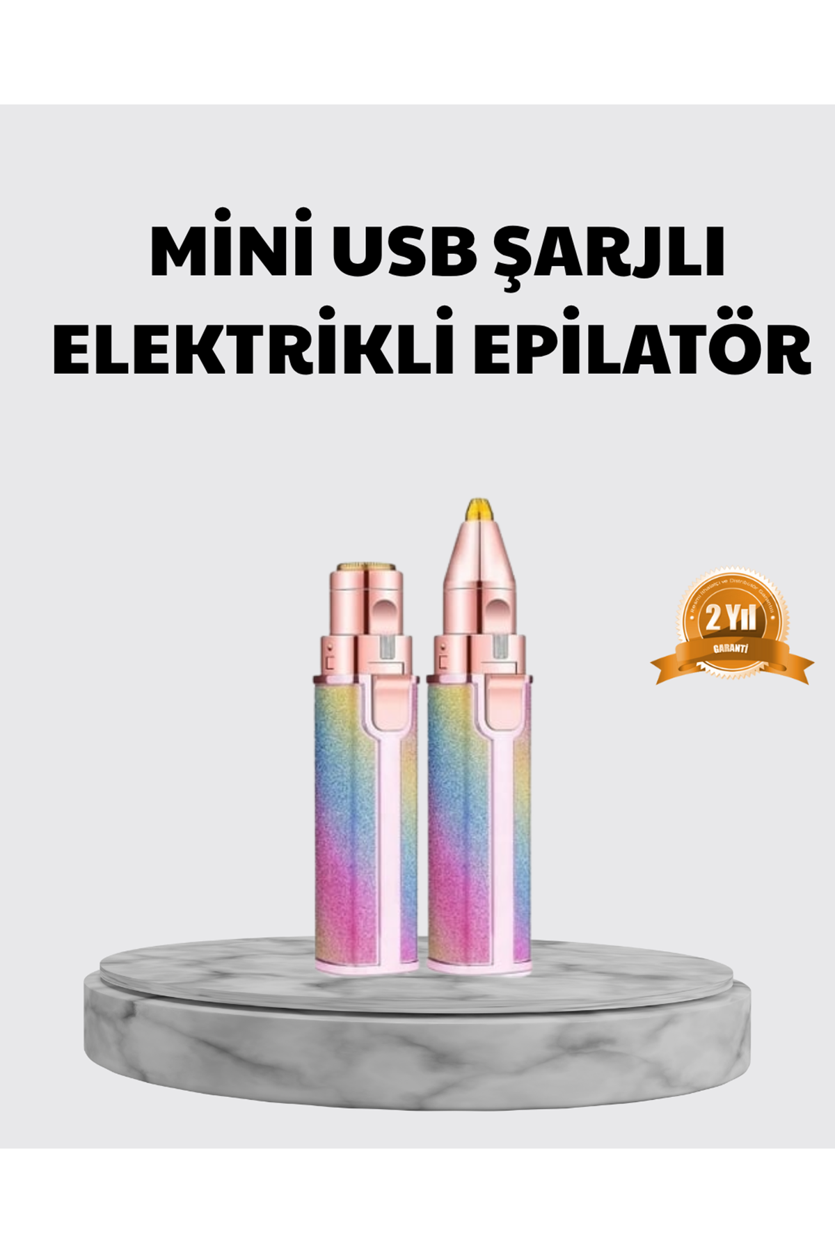 Mini Yüz ve Kaş Epilatörü – 8000 RPM Güçlü Motor ve Paslanmaz Çelik Başlık