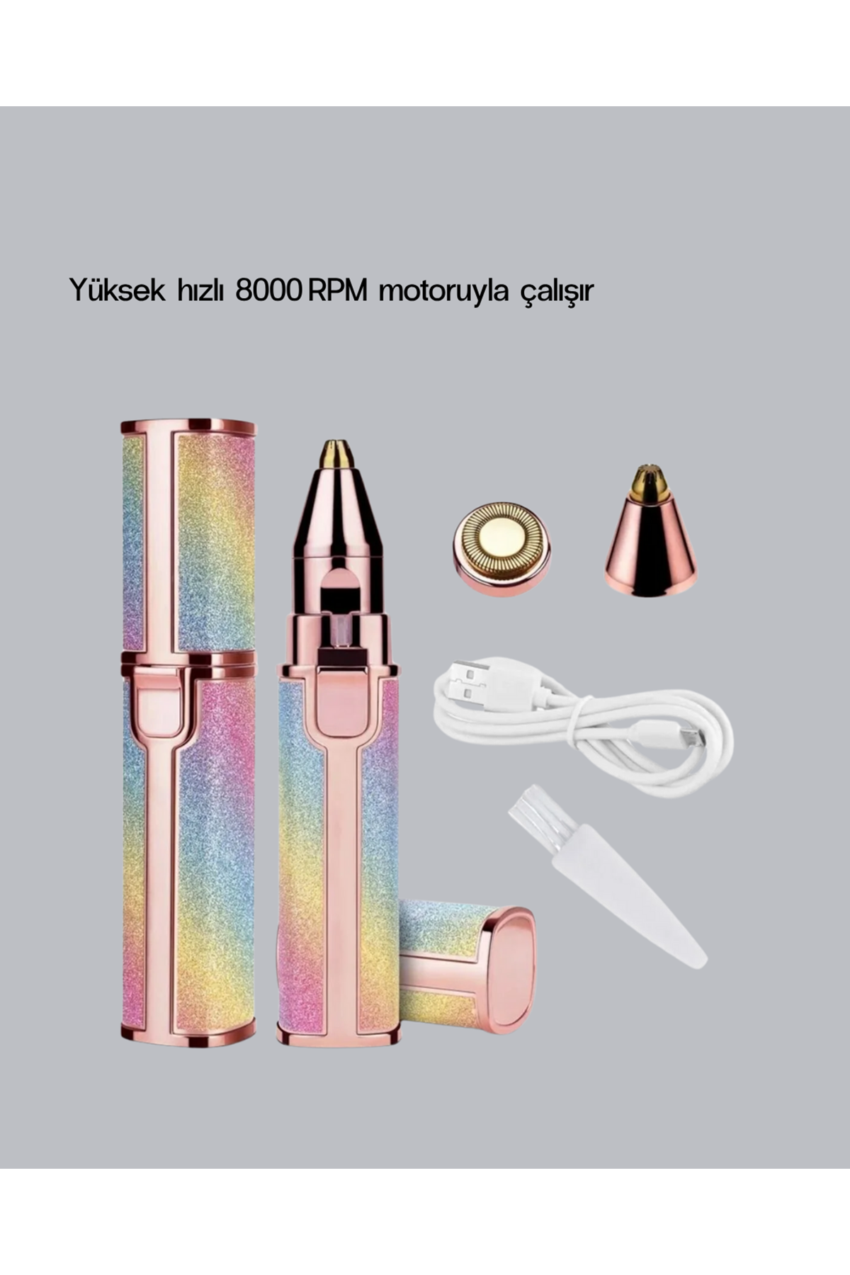 USB Şarjlı Kaş ve Yüz Tüy Alma Cihazı – Taşınabilir ve Acısız Kullanım