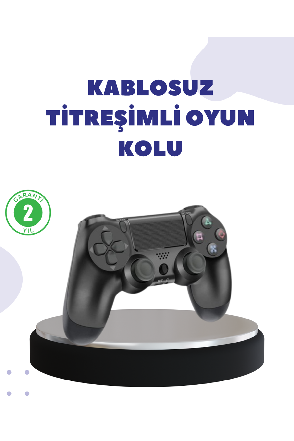 Kablosuz Titreşimli Oyun Kolu – Yüksek Hassasiyetli Analog Kontrol ve Ergonomik Tutma