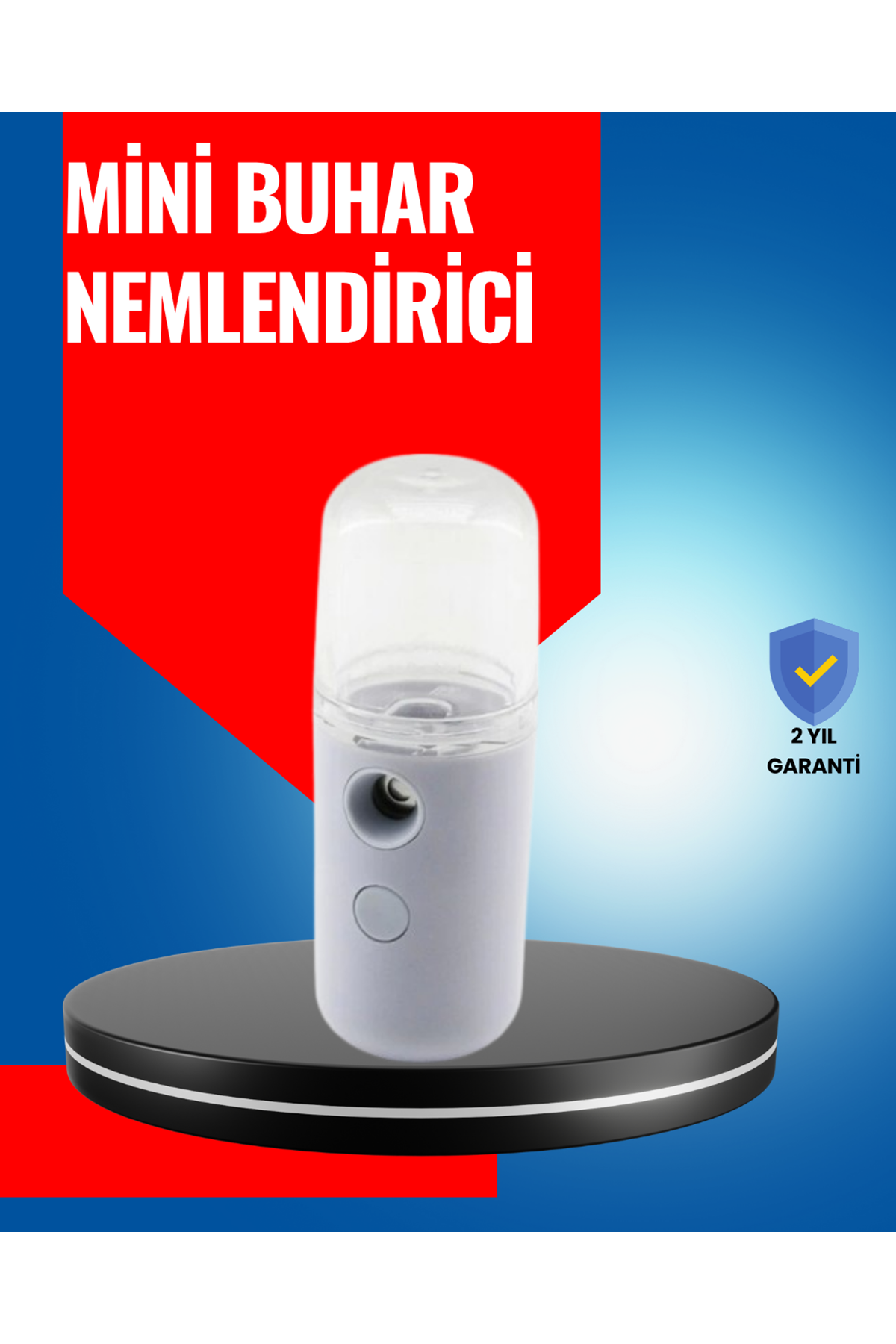 Mini Şarjlı Buhar Nemlendirici – Taşınabilir, Enerji Tasarruflu, Kablosuz Kullanım