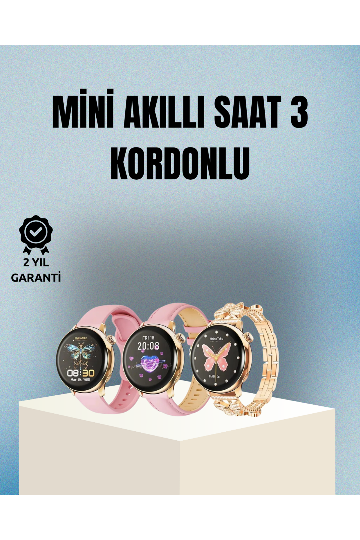 Akıllı Saat – Kalp Atış Takipli, Spor Modlu, Uzun Pil Ömürlü