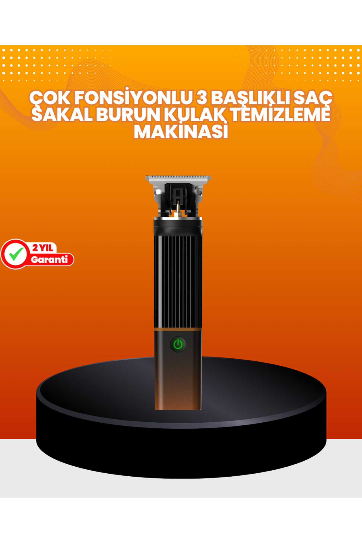 Erkekler İçin 3 in 1 Şarjlı Bakım Seti – 7300 RPM Güçlü Motor ve Sessiz Çalışma
