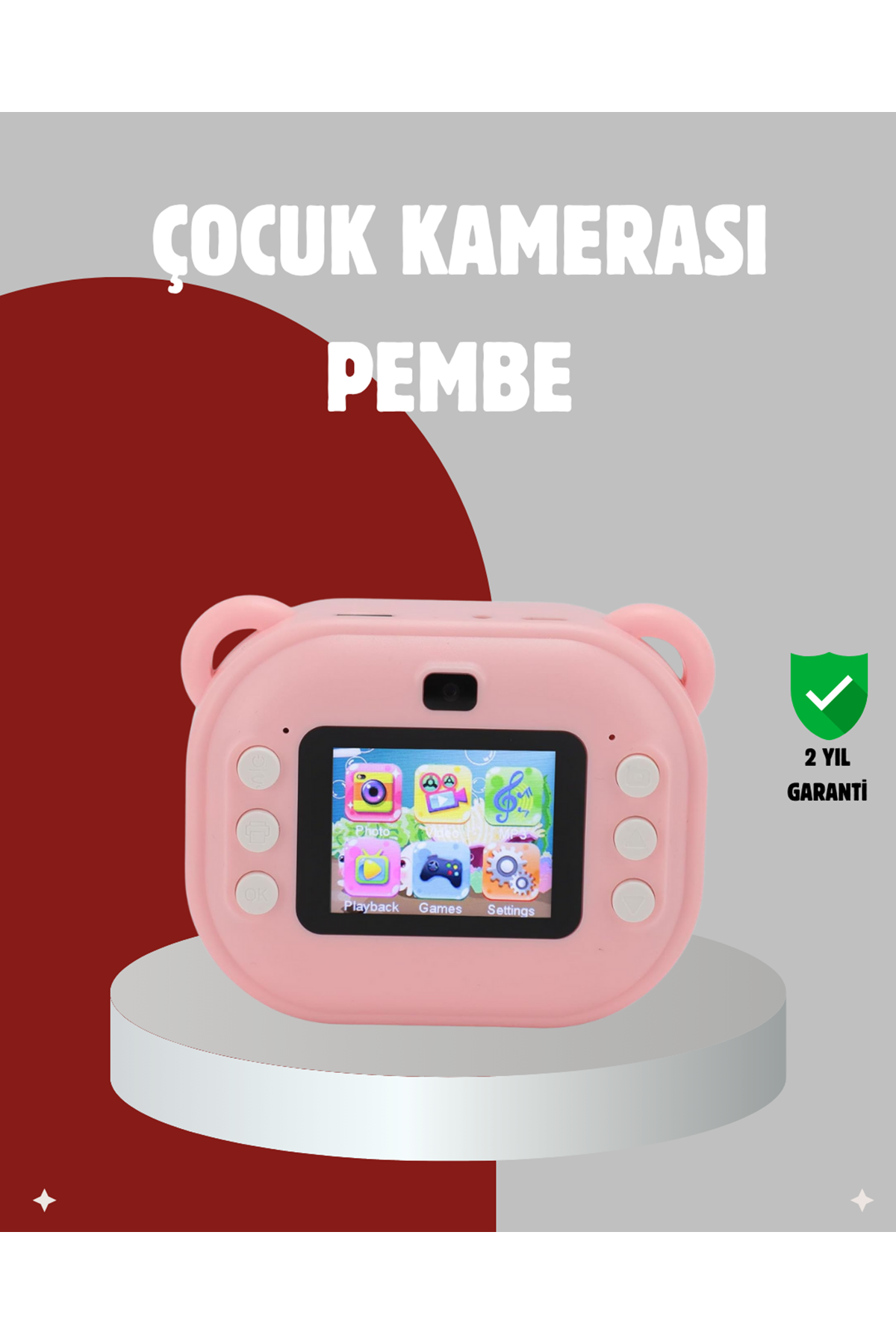 Anında Baskı Özellikli Çocuk Kamerası – 24MP HD Çift Lens, 32GB Hafıza ve Oyun Modu