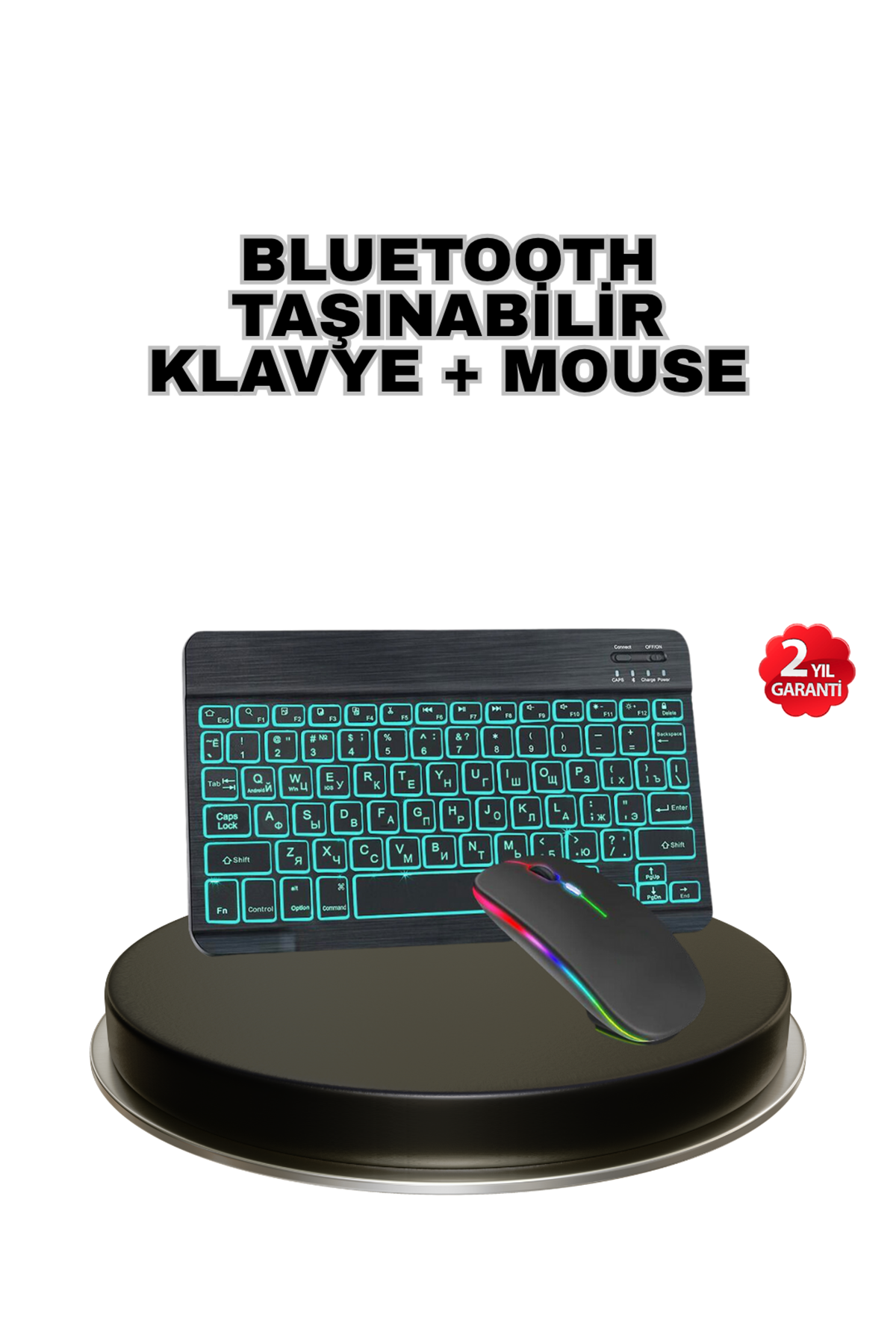 Aydınlatmalı Türkçe Q RGB Klavye Sessiz ve Dayanıklı Tuş Takımı