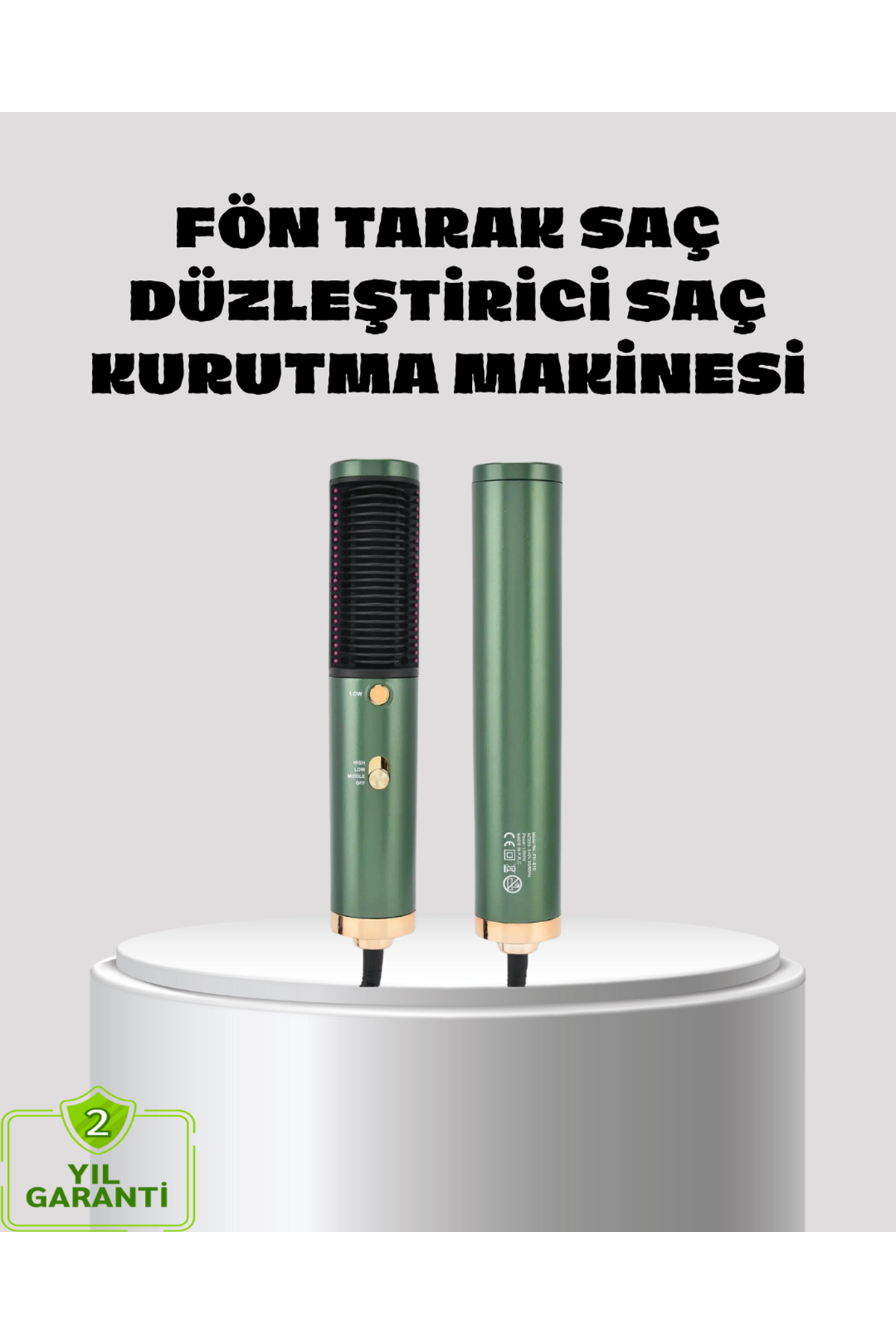 Güçlü İyonik Saç Kurutma Makinesi 3 Kademeli Isı ve 360° Dönebilen Kablo