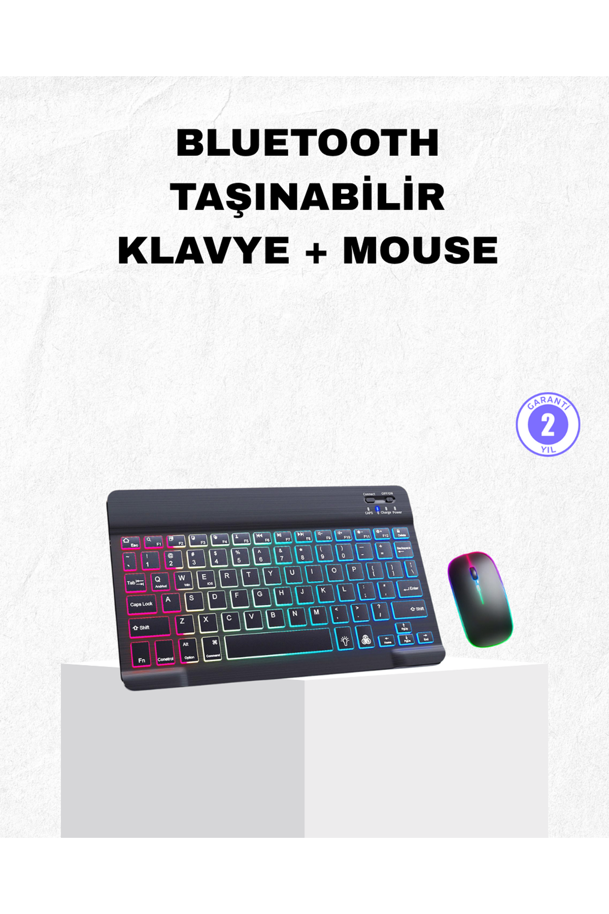 RGB Aydınlatmalı Q Klavye Türkçe Karakter Destekli