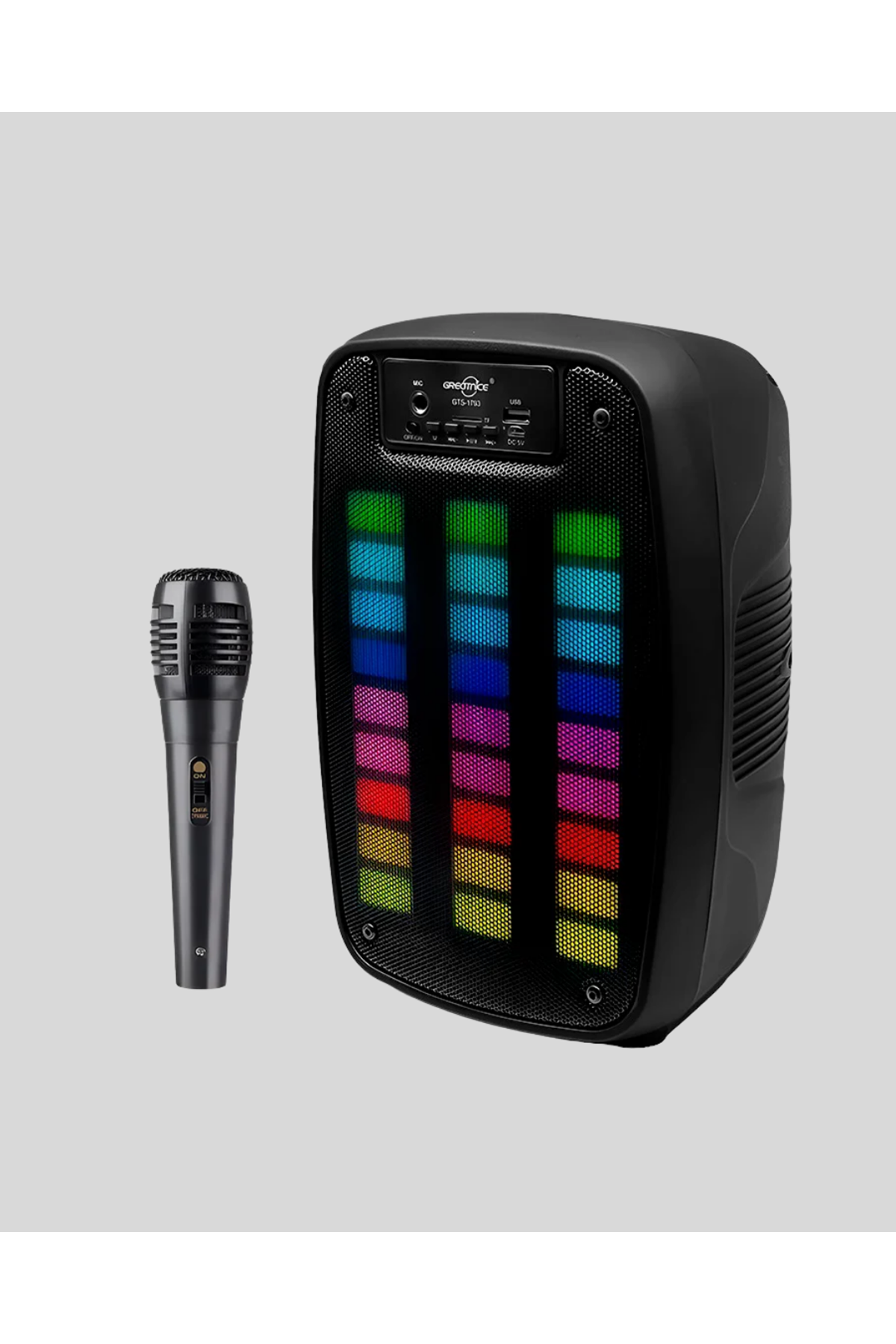 GTS 1793 Işıklı 6.5 İnç Kablosuz Hoparlör Bluetooth, USB ve FM Özellikli