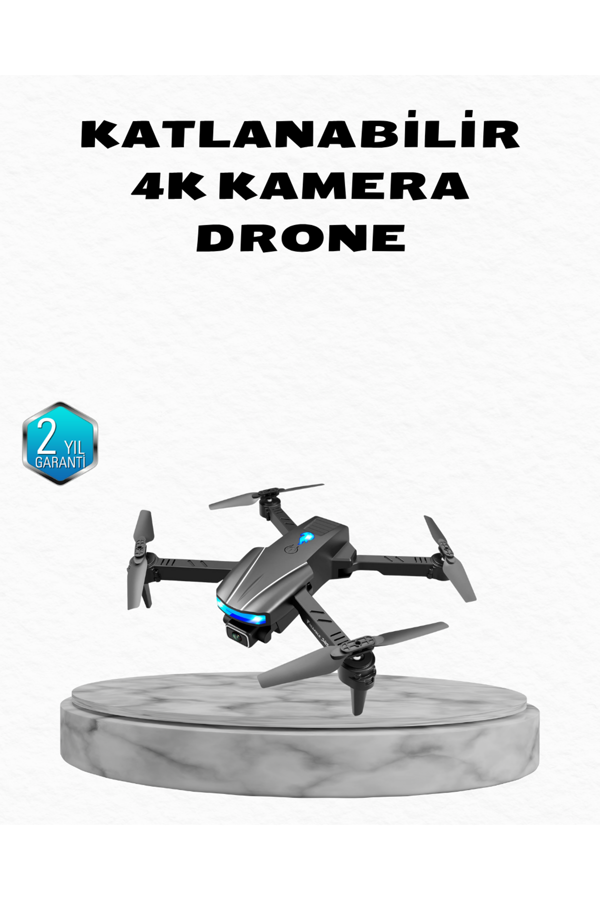 4K Kamera Özellikli Katlanabilir Drone Wi-Fi ve Yükseklik Sabitlemeli
