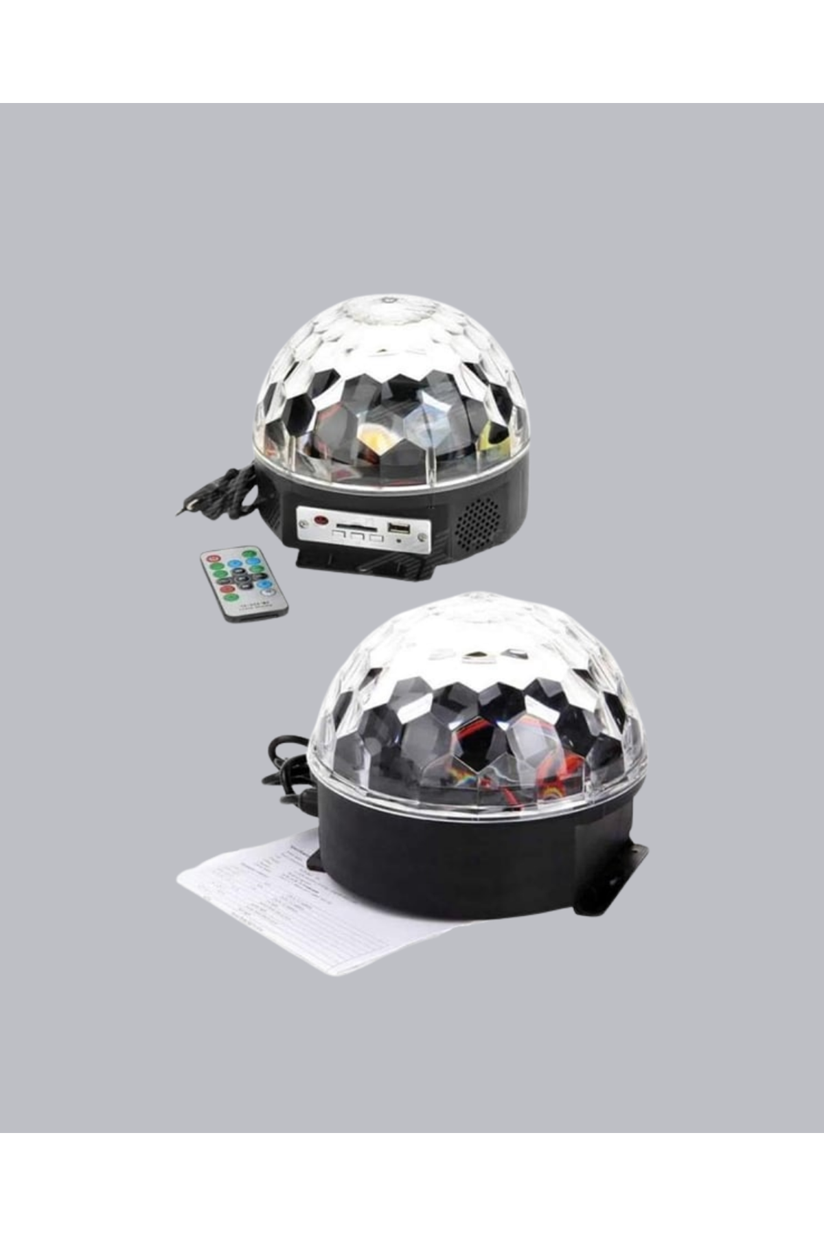 Ritim Hassasiyetli Bluetooth Hoparlörlü Disko Işığı Döner LED Efektli