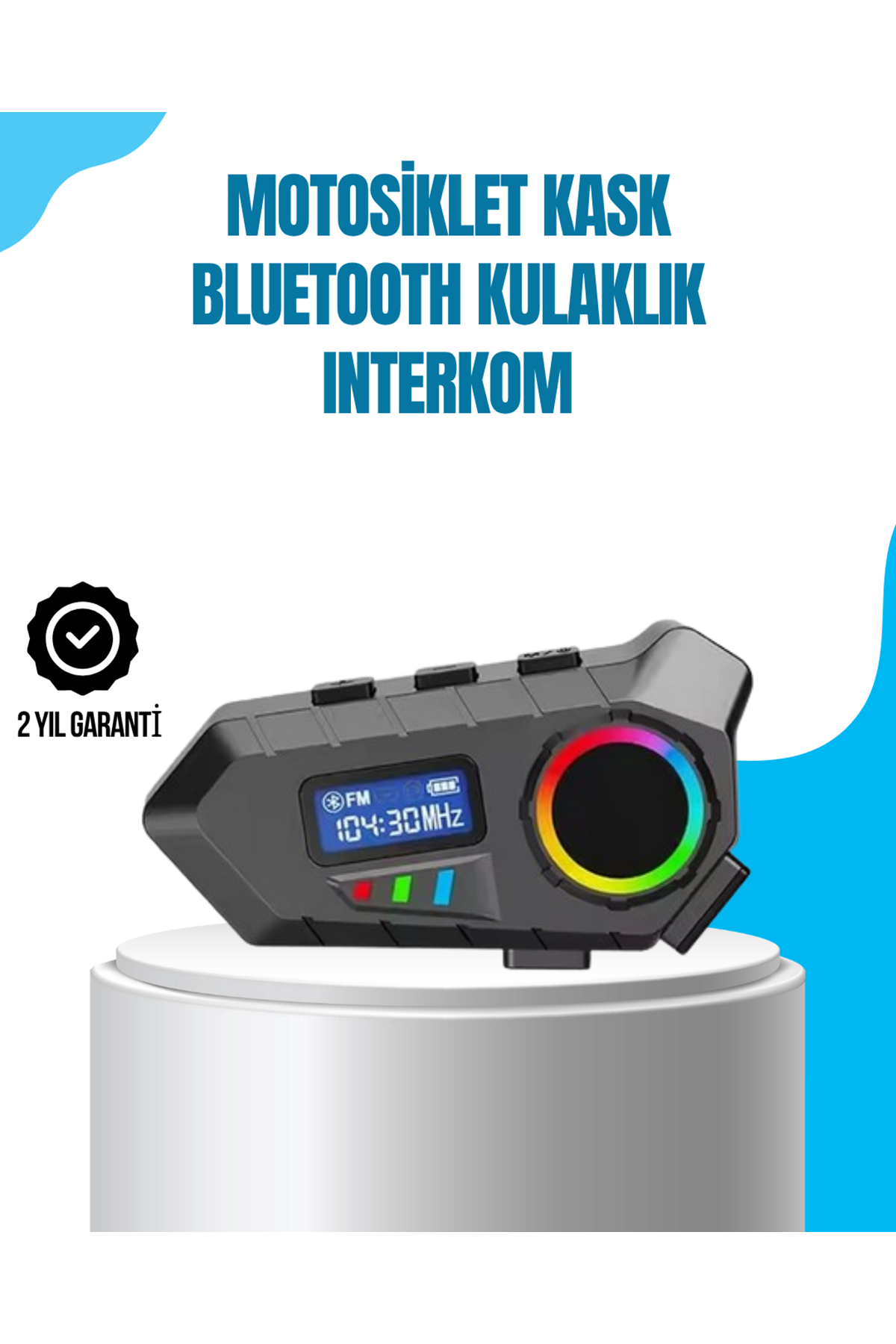 Bluetooth 5.4 Kablosuz Hoparlör IP65 Su Geçirmez ve 40 Saat Uzun Pil Ömürlü