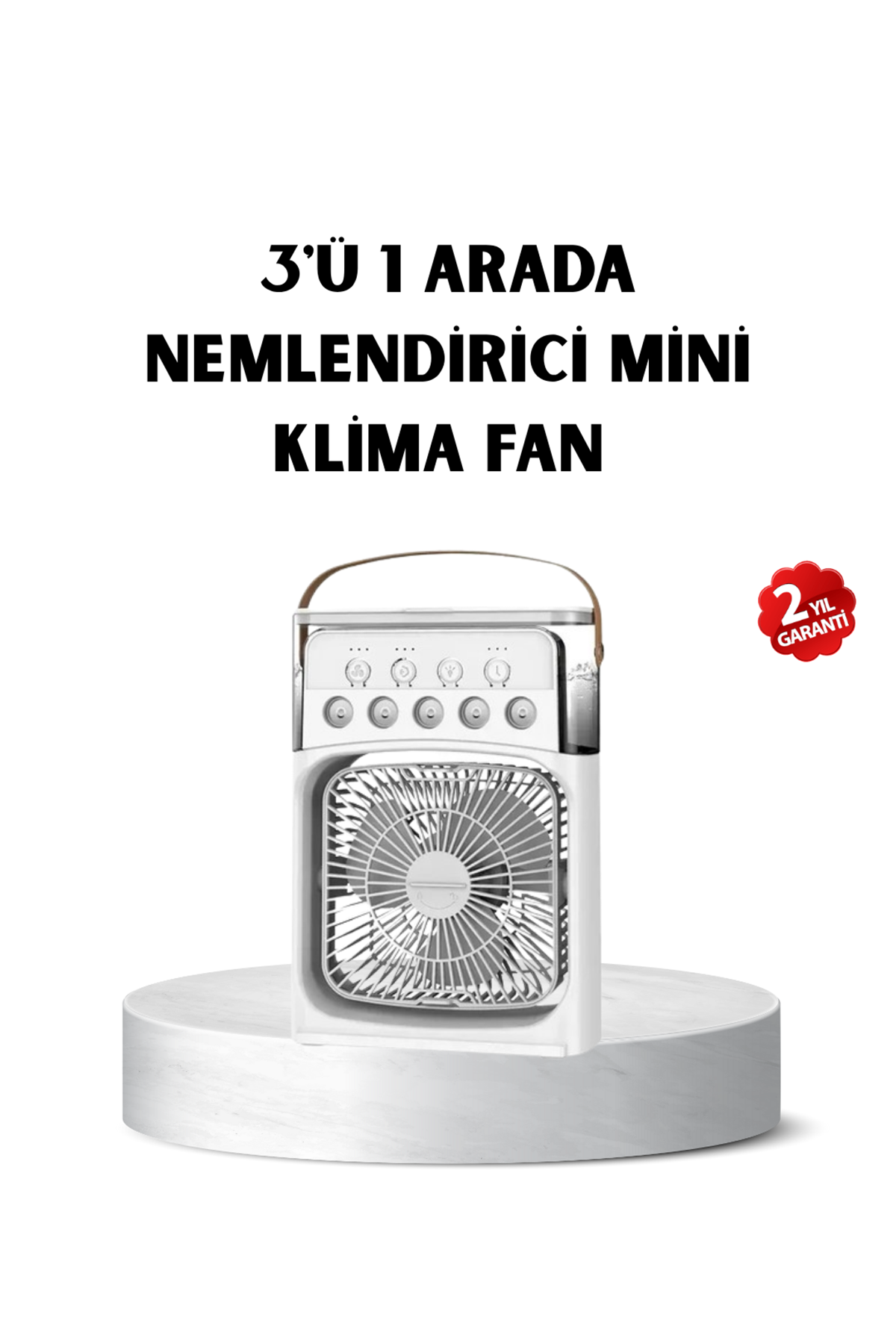USB Bağlantılı Taşınabilir Mini Klima Fan 500ML Su Hazneli ve Sessiz Çalışma