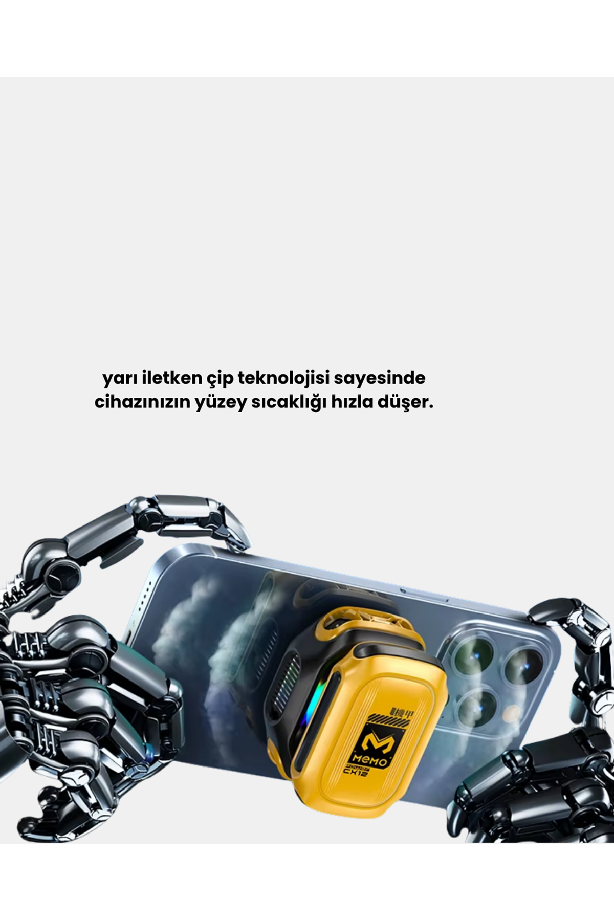 TEC Teknolojili Telefon Soğutucu Yüksek Verimli ve Oyun Odaklı