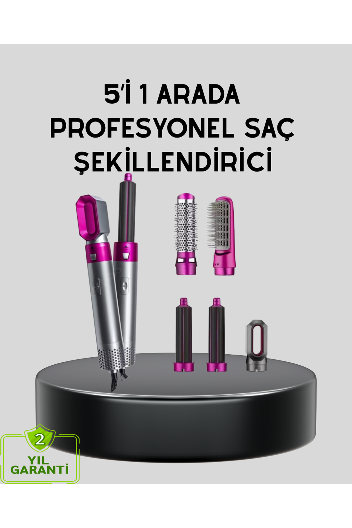 5’i 1 Arada Saç Şekillendirme Makinesi Hızlı Kuruma ve Kuaför Kalitesinde Sonuç