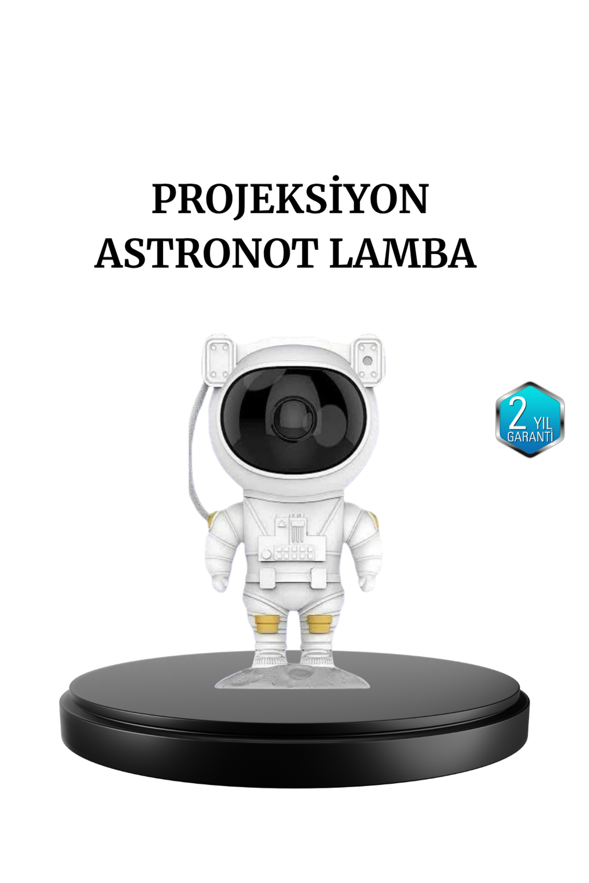 Astronot Projeksiyon Lambası Bluetooth Müzikli ve Uzaktan Kumandalı