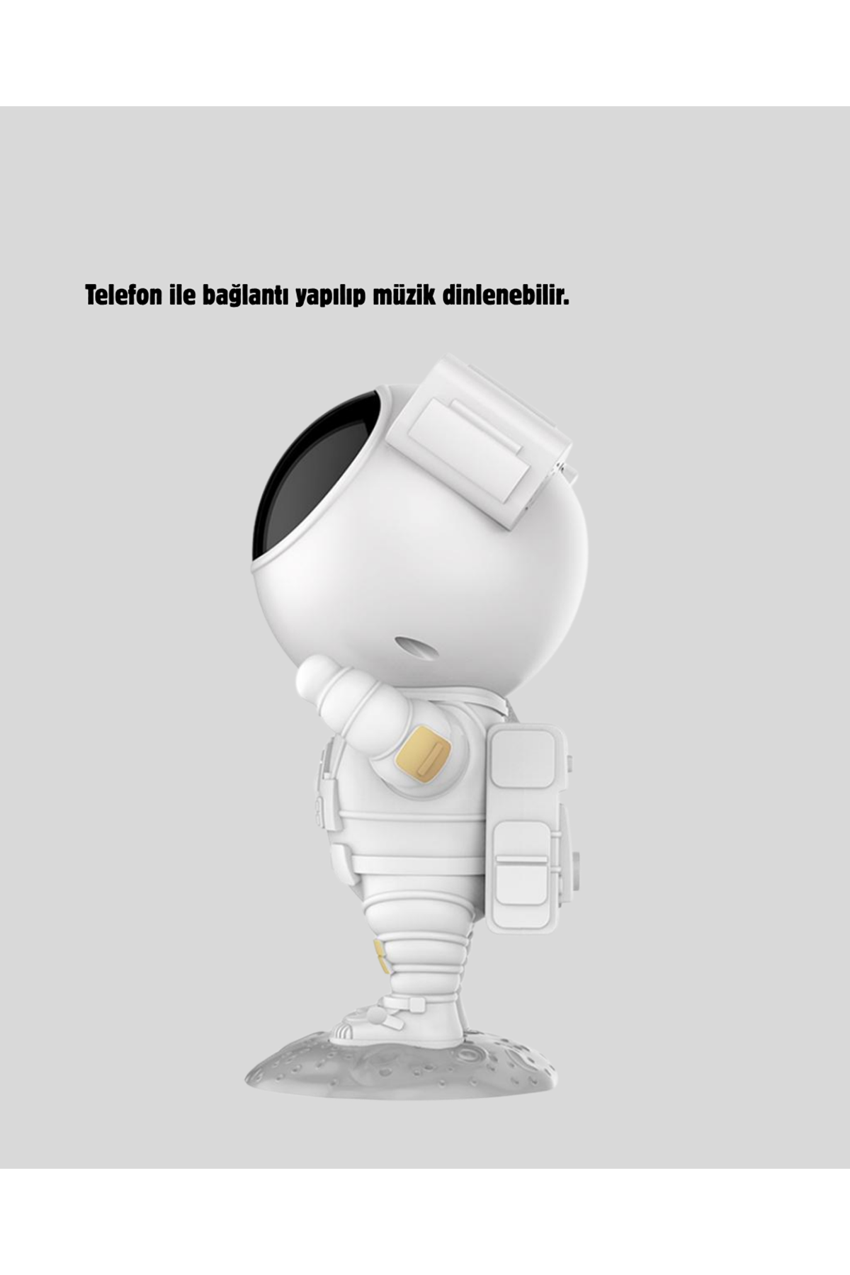 Astronot Projeksiyon Lambası Bluetooth Müzikli ve Uzaktan Kumandalı