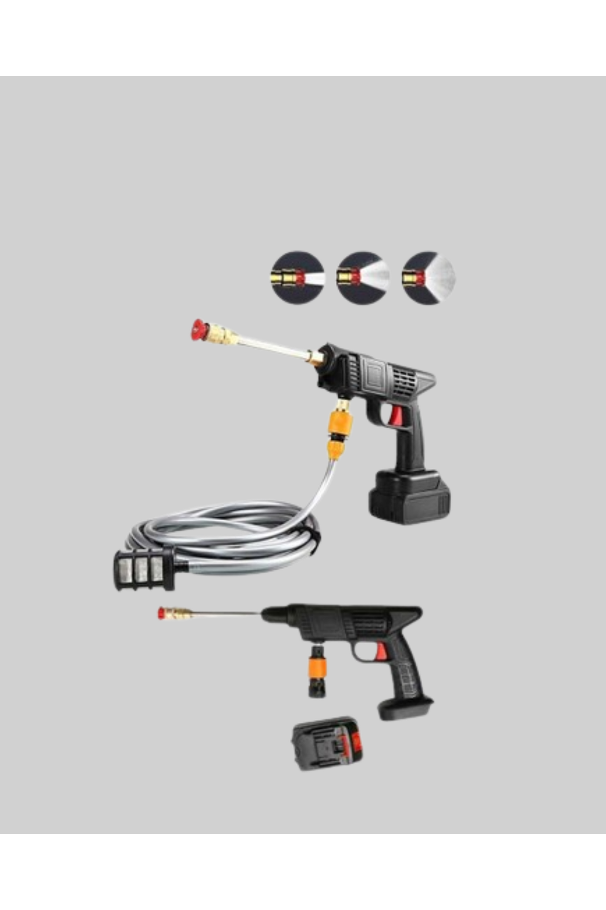Taşınabilir Akülü Araba Yıkama Makinesi 1.7 MPa Basınçlı ve Ergonomik Tasarımlı