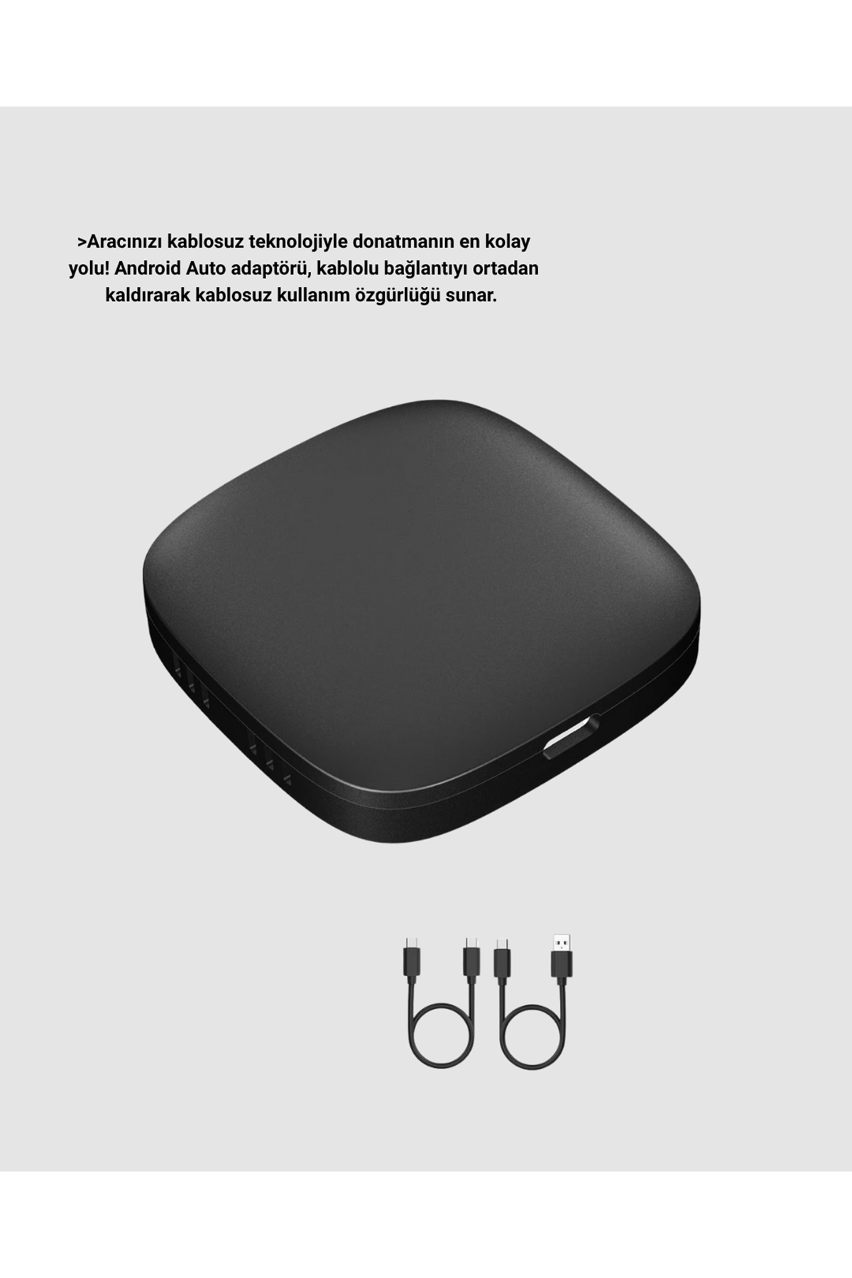 Android Auto Kablosuz Adaptör Bluetooth 5.0 ve 5.8GHz WiFi Destekli