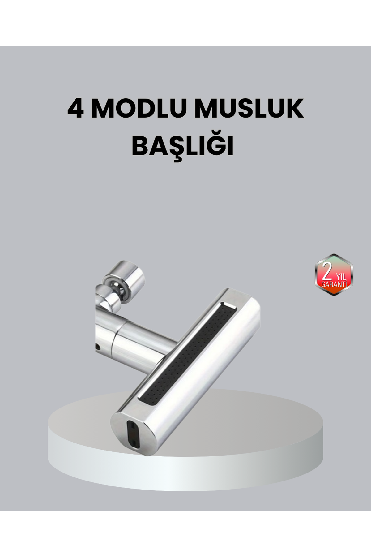 ABS Pirinç Alaşımlı Musluk Başlığı 4 Modlu 360° Dönebilen ve Ekonomik