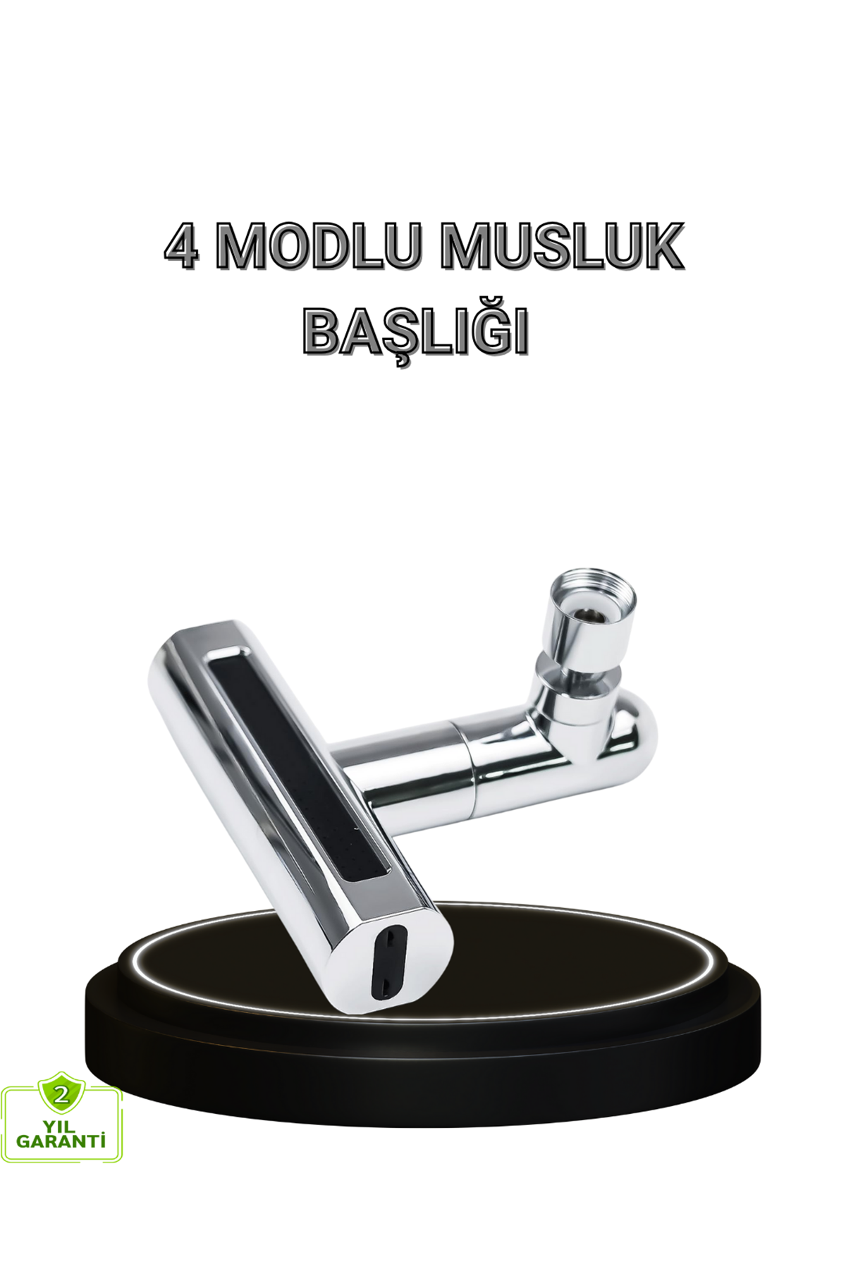 4 Fonksiyonlu Musluk Başlığı 360 Derece Dönebilen ve Su Tasarruflu