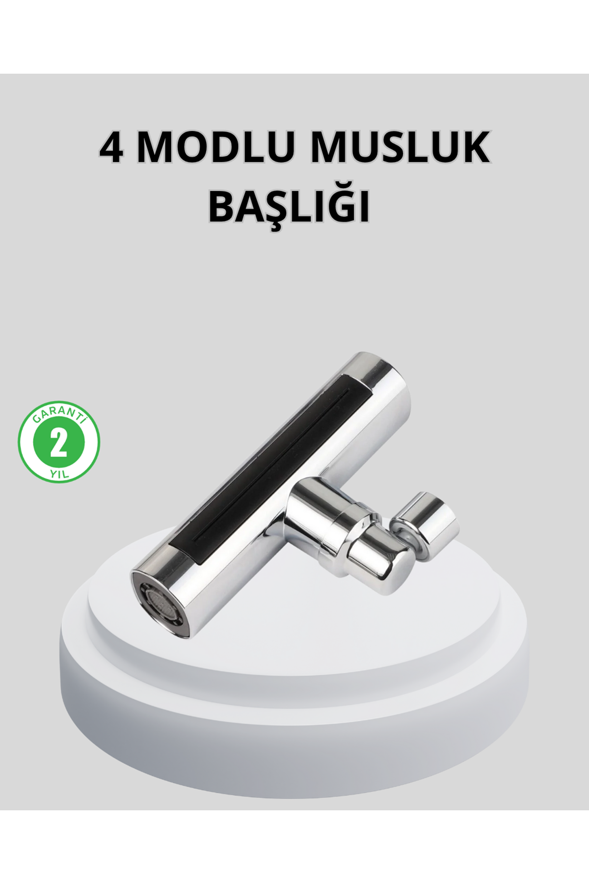 360° Dönebilen Musluk Başlığı 4 Fonksiyonlu Su Tasarruflu ve Dayanıklı