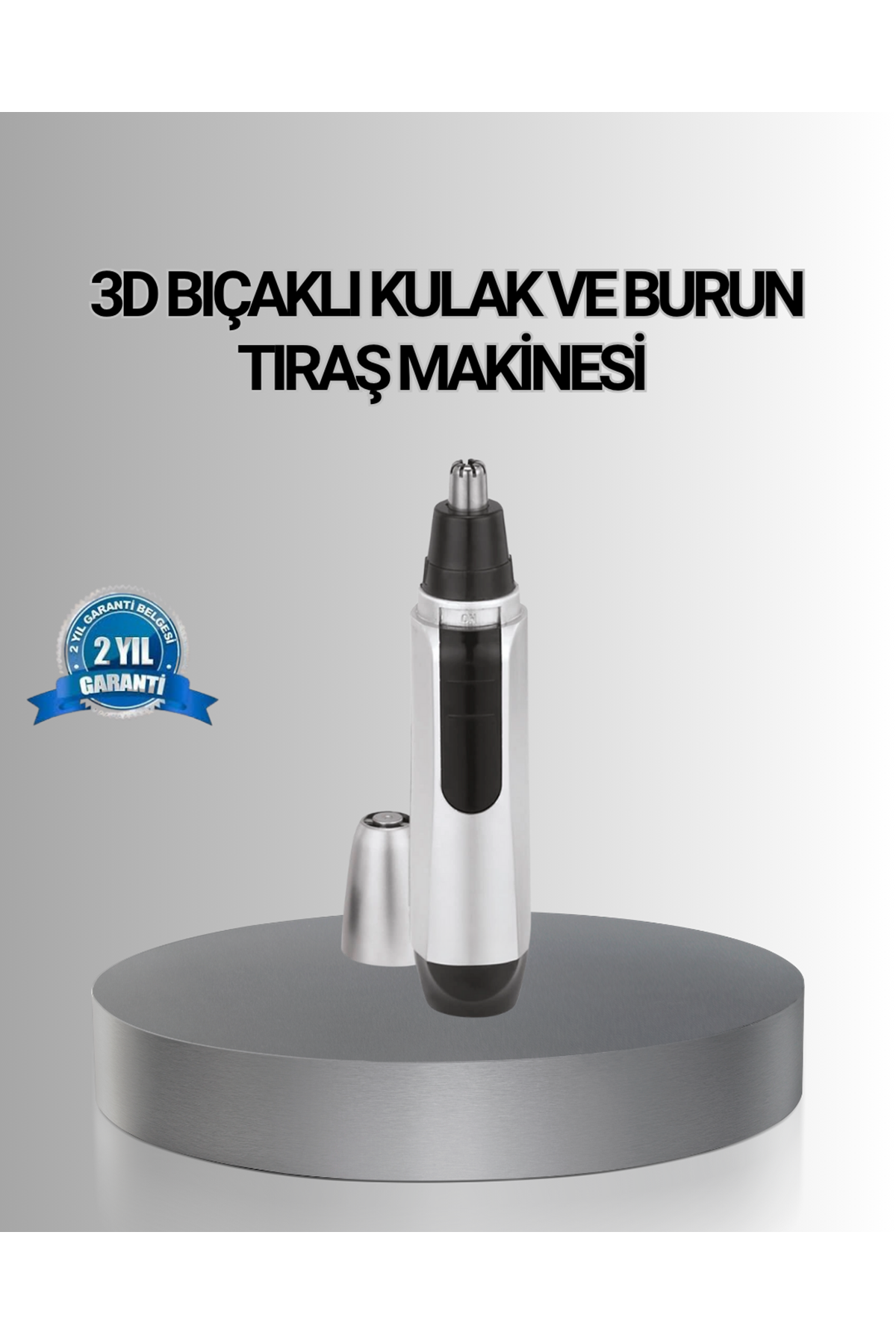 Kişisel Burun ve Kulak Tıraş Makinesi 3D Kavisli Bıçak ve Kompakt Tasarım