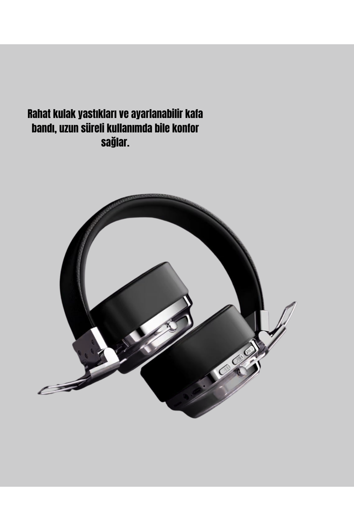 Kablosuz Bluetooth Kulak Üstü Kulaklık Kristal Ses Kalitesi ve Ergonomik Yapı