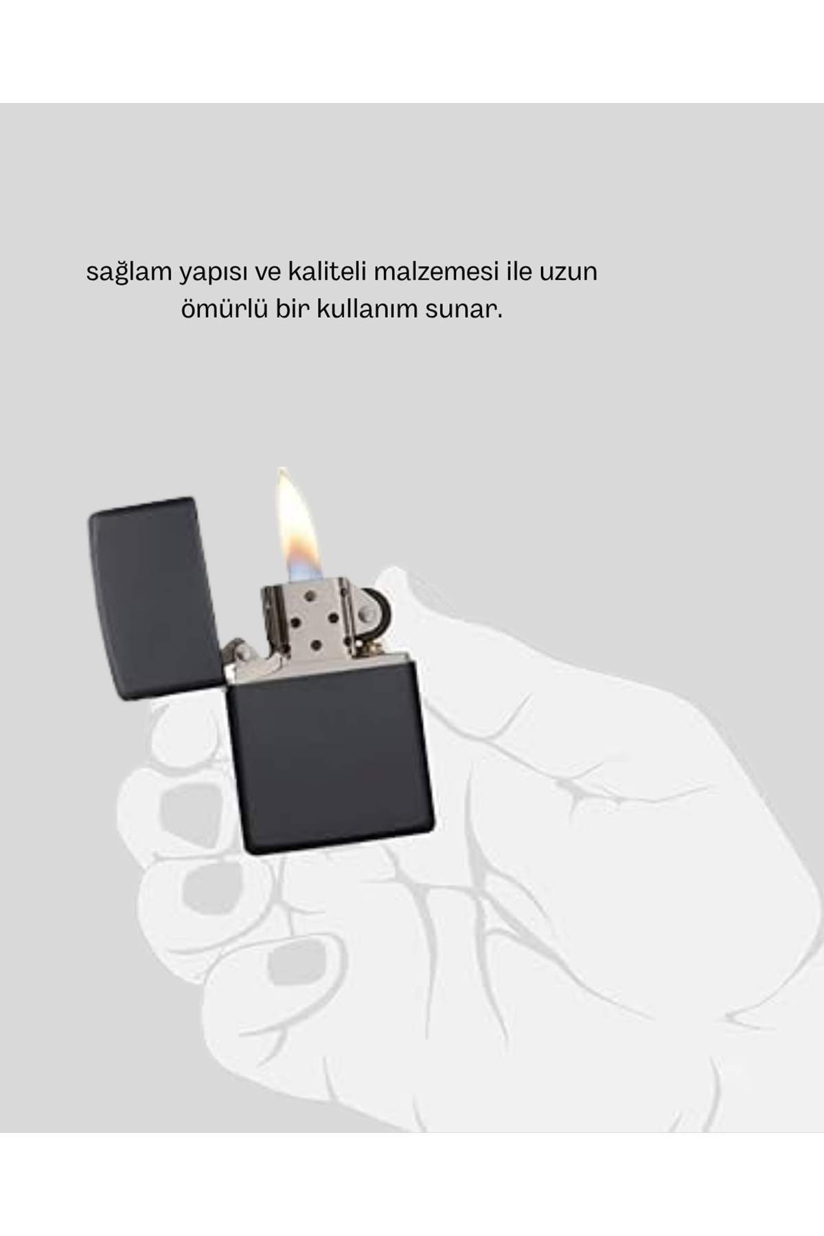 Ergonomik Metal Çakmak Mat Kaplamalı ve Şık Tasarımlı Aksesuar