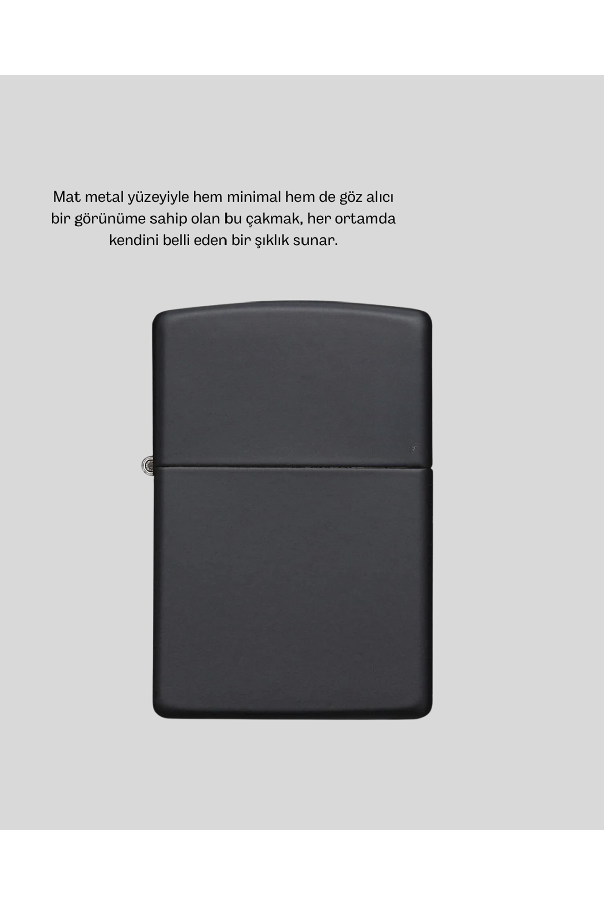 Ergonomik Metal Çakmak Mat Kaplamalı ve Şık Tasarımlı Aksesuar