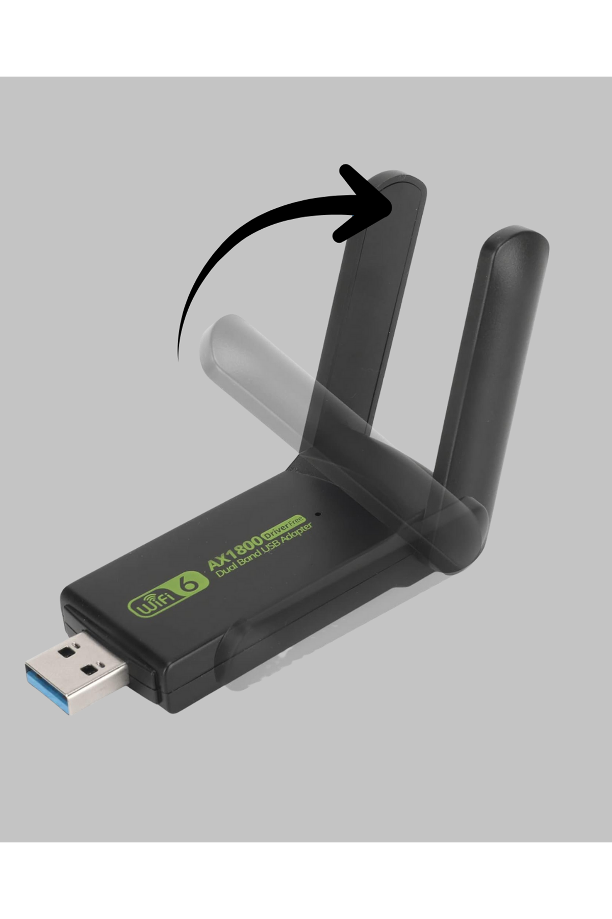 1200 Mbps Dual Band WiFi Adaptör – 5.8G & 2.4G Çift Antenli